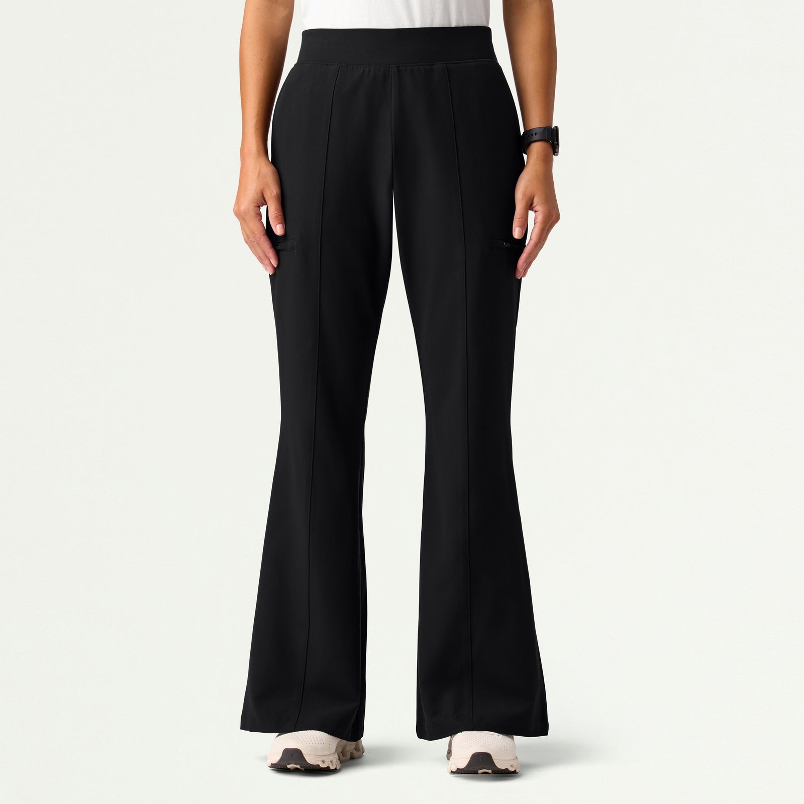 Harper Slim High Waisted Scrub Pant - Black - WOMEN'S PANTS - Jaanuu