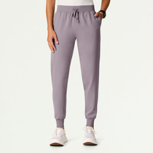 Silex Slim Knit-Waist Scrub Jogger - Chrome - WOMEN'S PANTS - Jaanuu