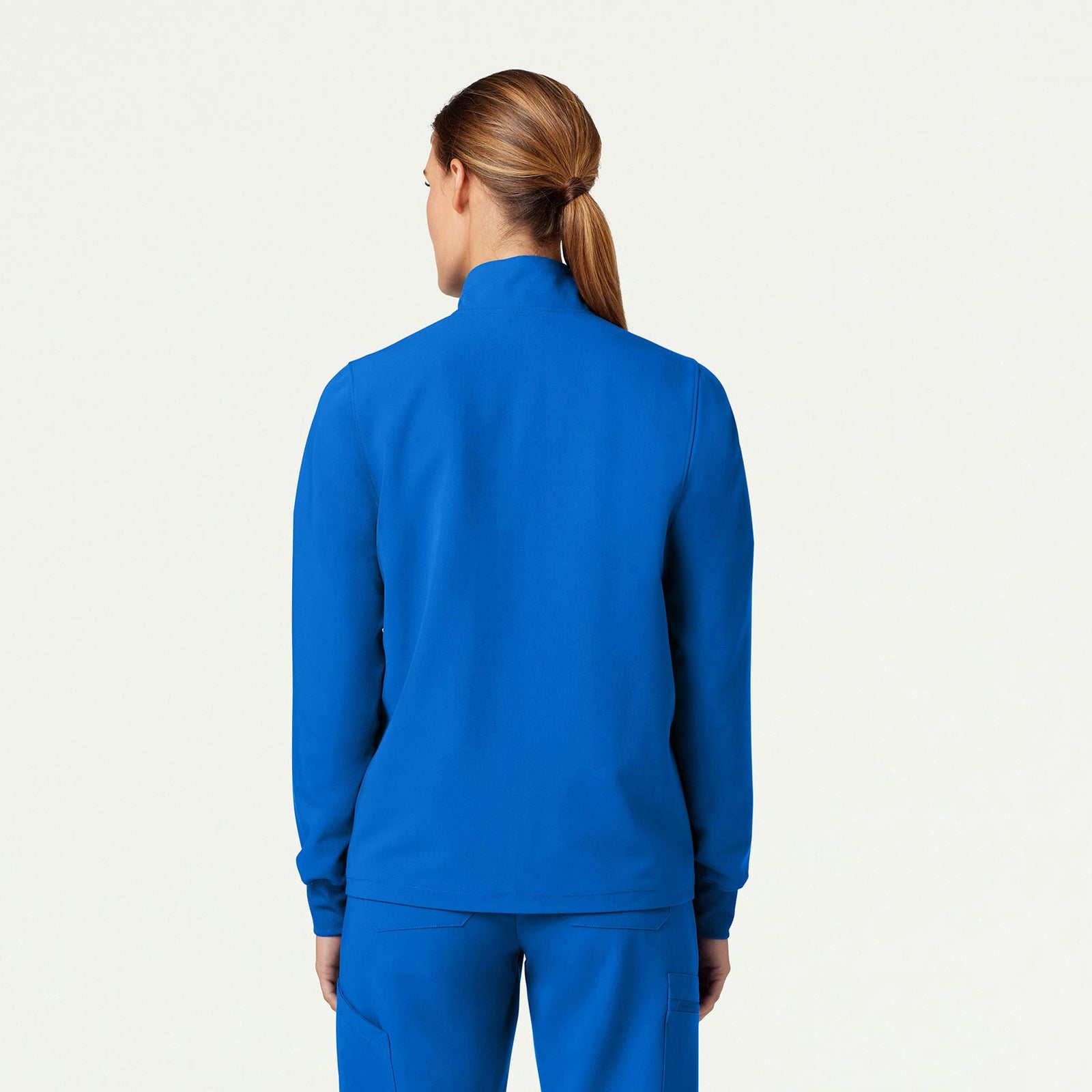 Ceri Essential 6-Pocket Scrub Jacket - Royal Blue - WOMEN'S JACKETS - Jaanuu