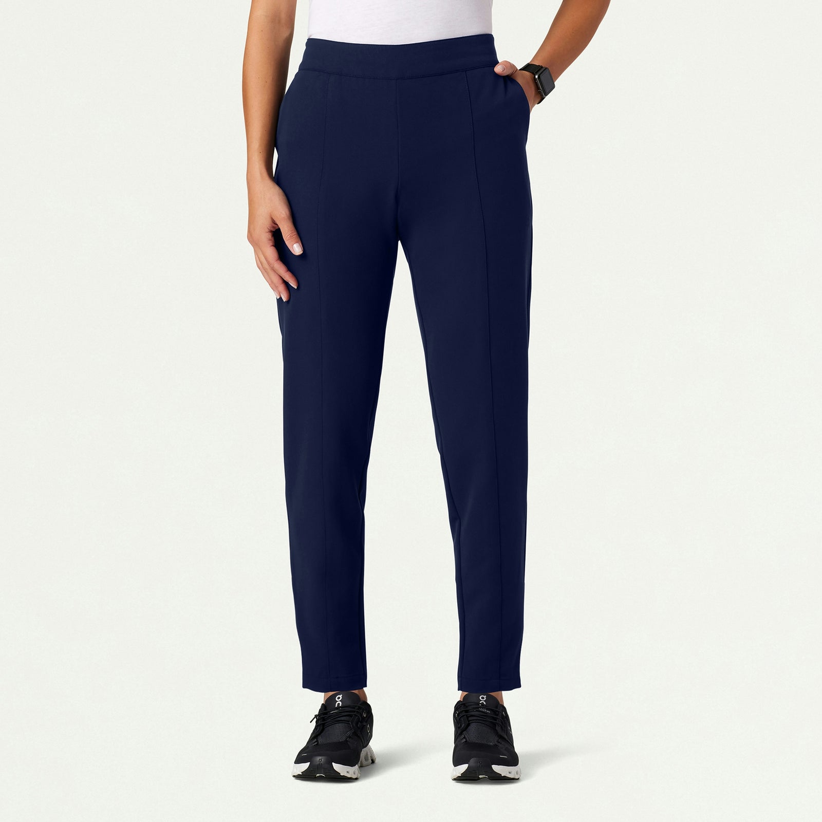 Lio Tapered 5-Pocket Scrub Pant - Midnight Navy - WOMEN'S PANTS - Jaanuu