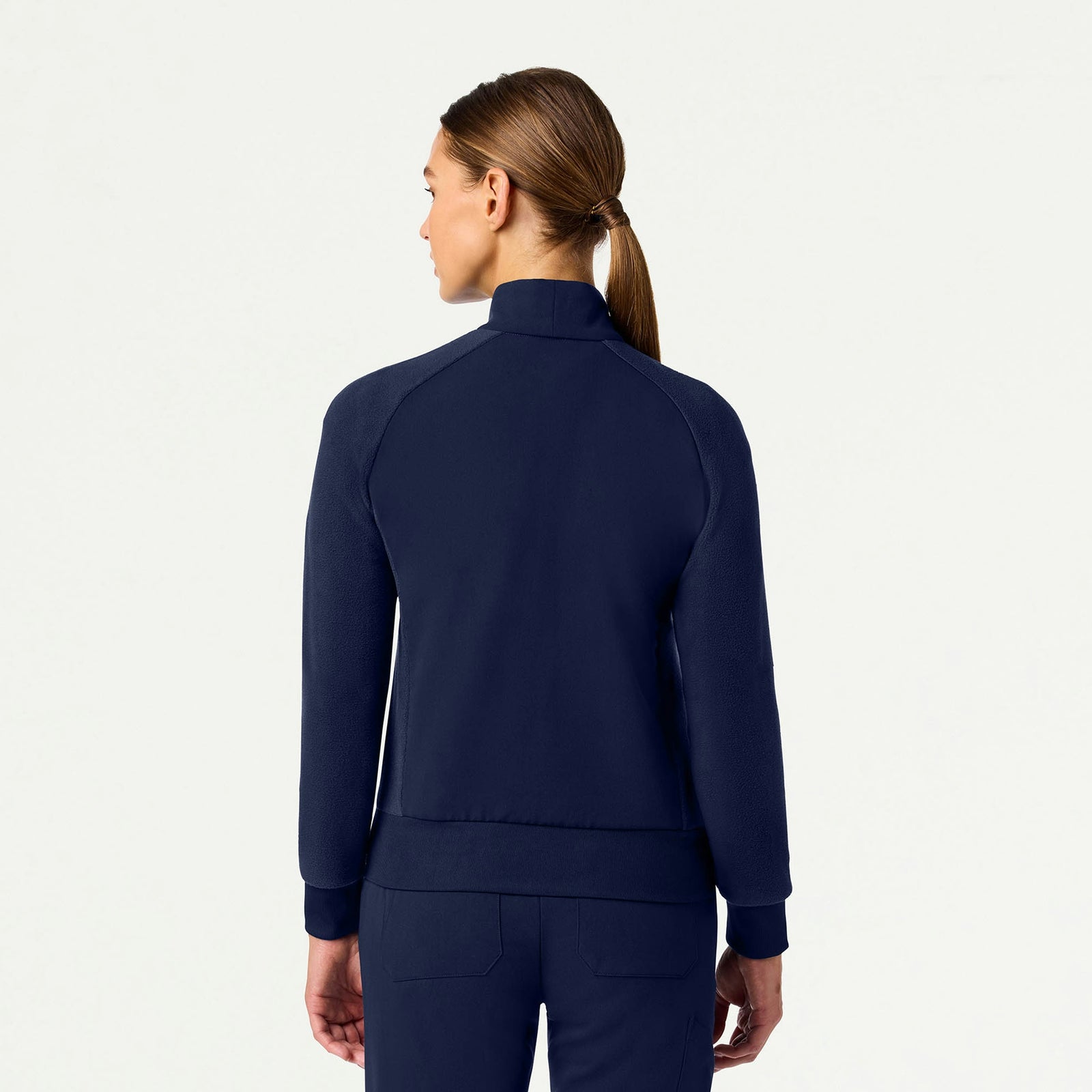 Cloud Hybrid Fleece Bomber Jacket - Midnight Navy - WOMEN'S JACKETS - Jaanuu