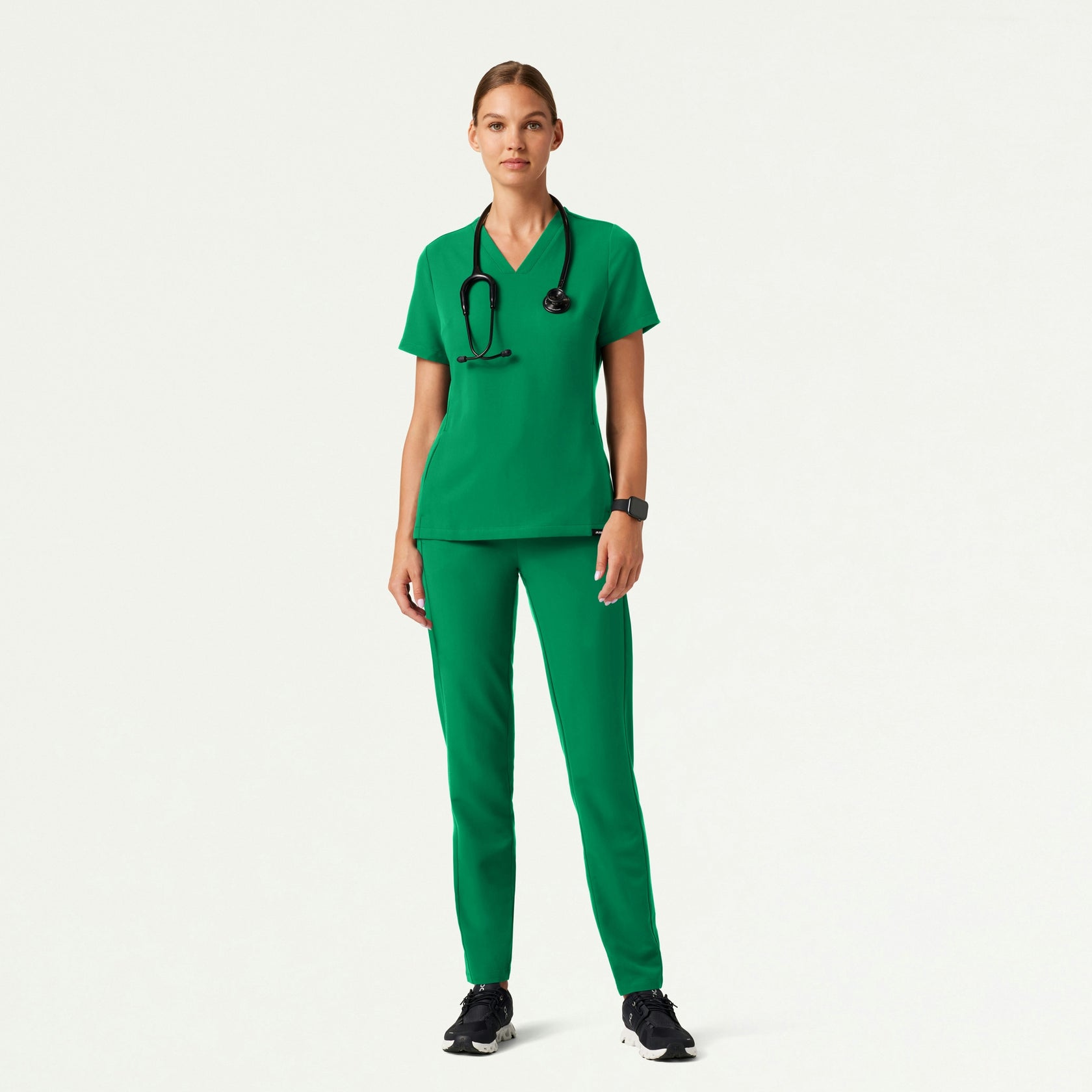 Effie Slim 6-Pocket Scrub Pant - Emerald Green - WOMEN'S PANTS - Jaanuu