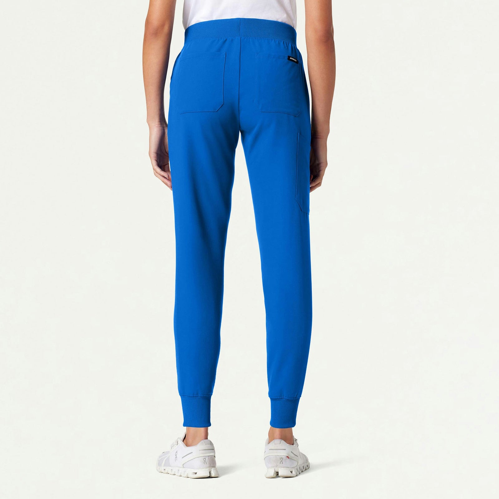 Silex Slim Knit-Waist Scrub Jogger - Royal Blue - WOMEN'S PANTS - Jaanuu