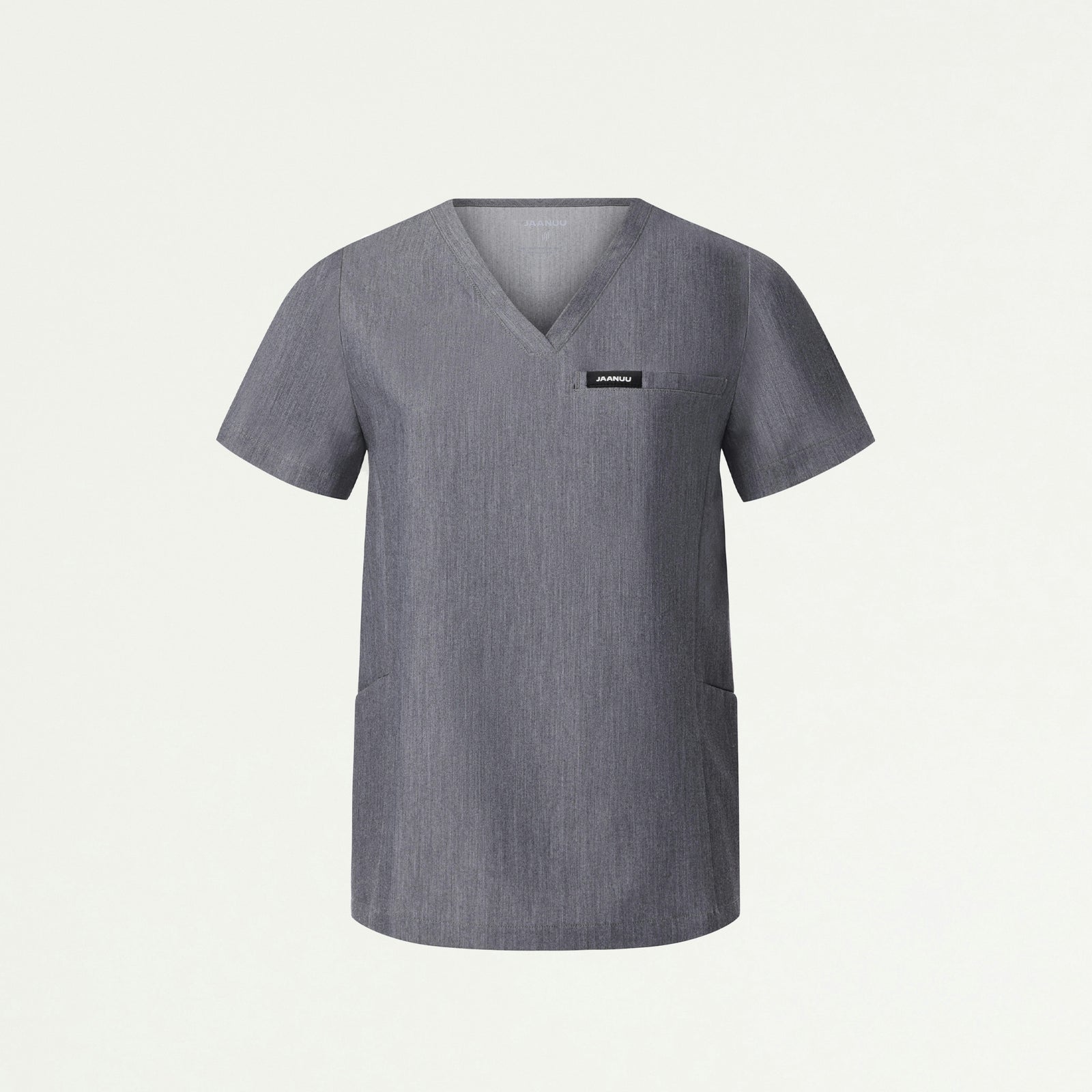 Magna 3-Pocket Scrub Top - Heather Gray - WOMEN'S TOPS - Jaanuu