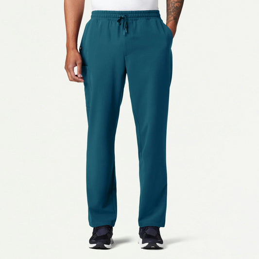 Rhodes Everyday Straight-Leg Scrub Pant - Caribbean Blue - MEN'S PANTS - Jaanuu