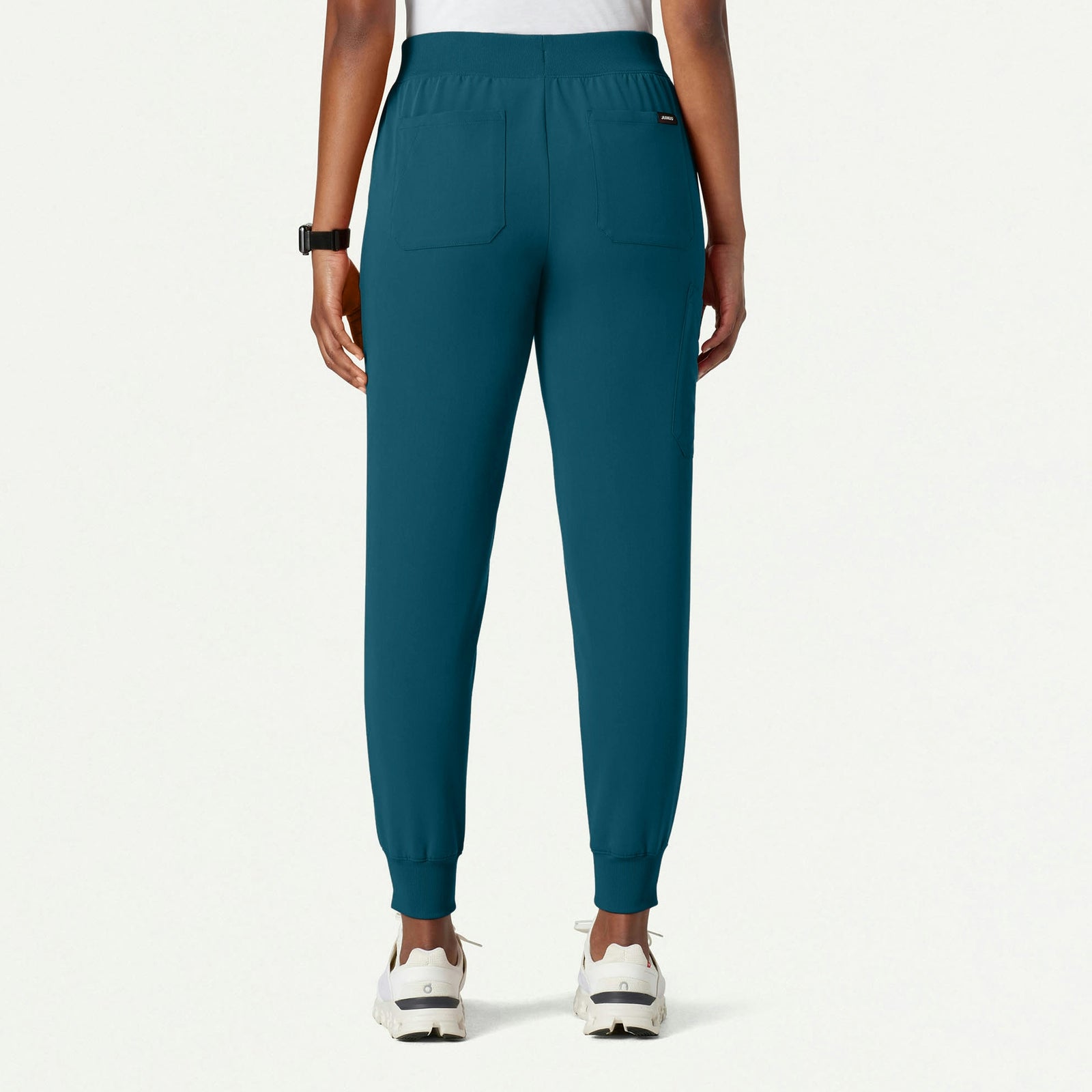 Silex Slim Knit-Waist Scrub Jogger - Caribbean Blue - WOMEN'S PANTS - Jaanuu