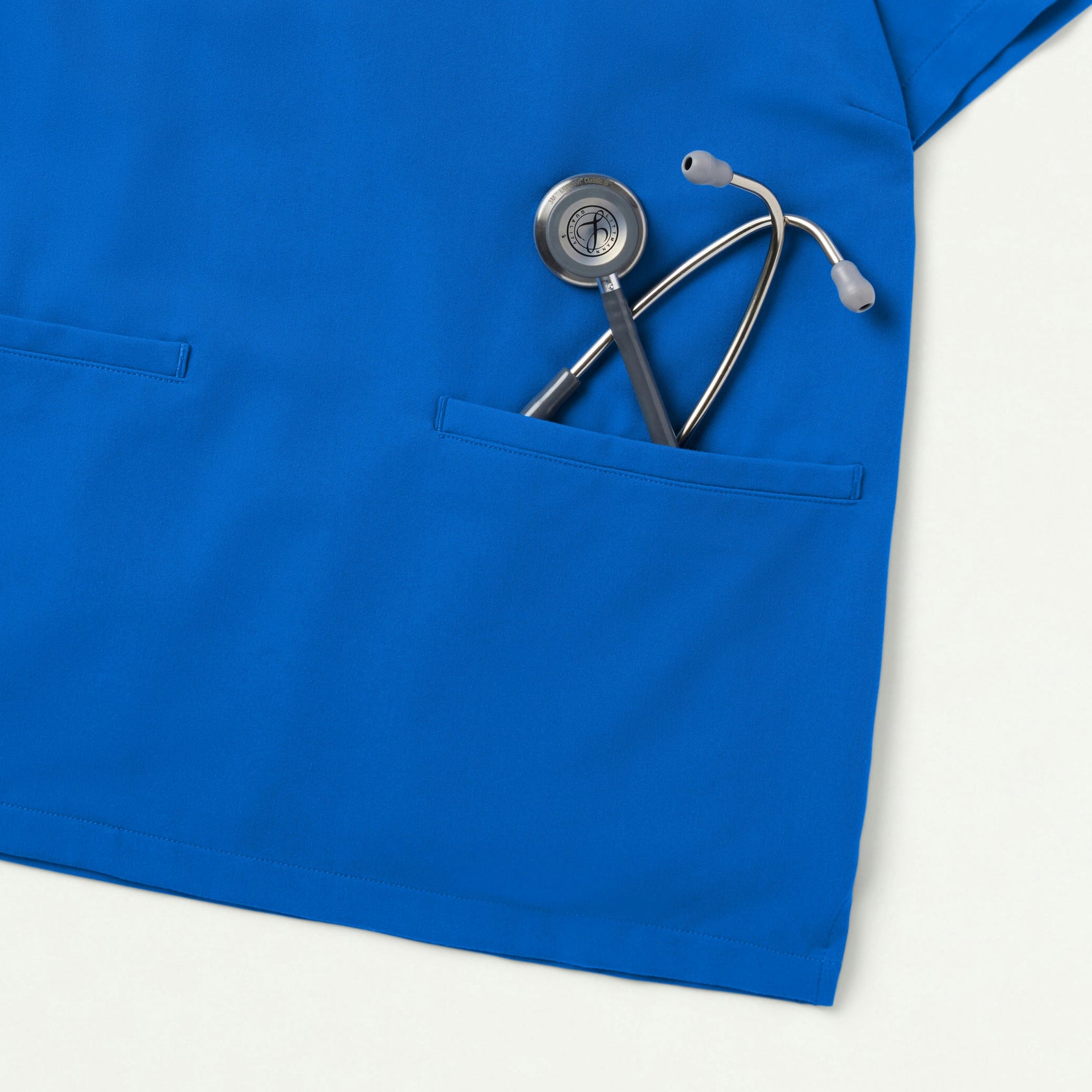 Helia Notched V-Neck Scrub Top - Royal Blue - WOMEN'S TOPS - Jaanuu