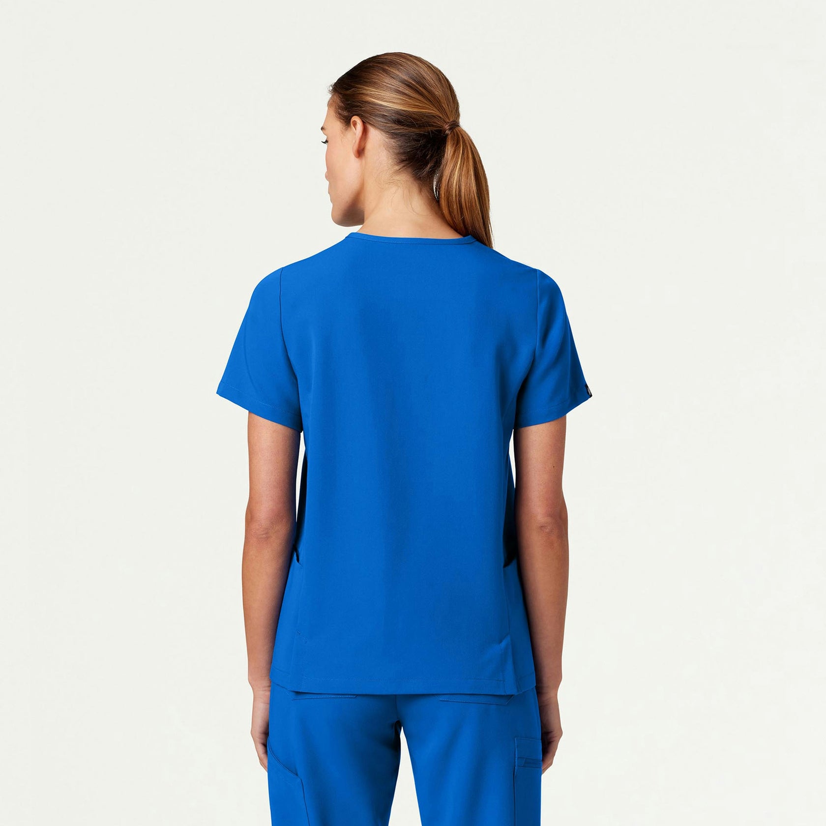 Magna 3-Pocket Scrub Top - Royal Blue - WOMEN'S TOPS - Jaanuu