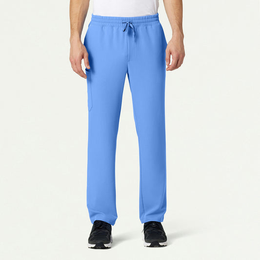 Rhodes Everyday Straight-Leg Scrub Pant - Ceil Blue - MEN'S PANTS - Jaanuu