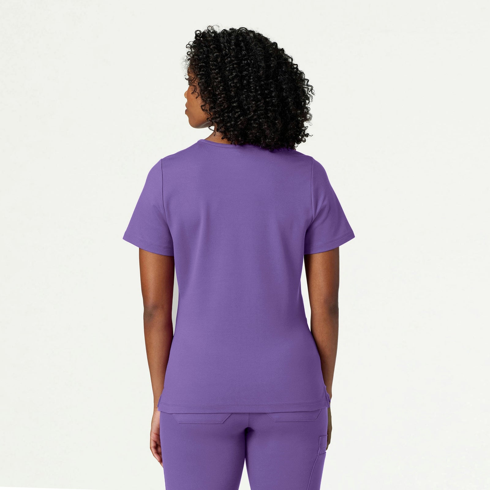 Cesi Slim ULTRAsoft Scrub Top - Violet - WOMEN'S TOPS - Jaanuu