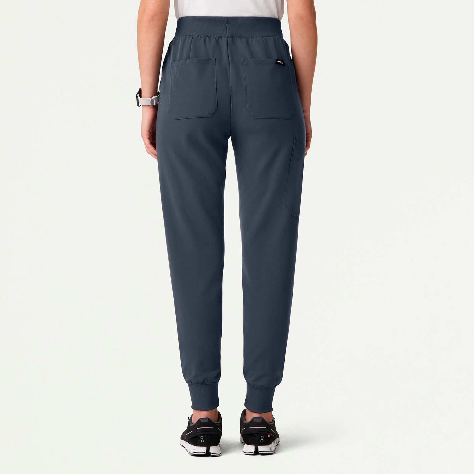 Silex Slim High Waisted Scrub Jogger - Carbon Gray - WOMEN'S PANTS - Jaanuu