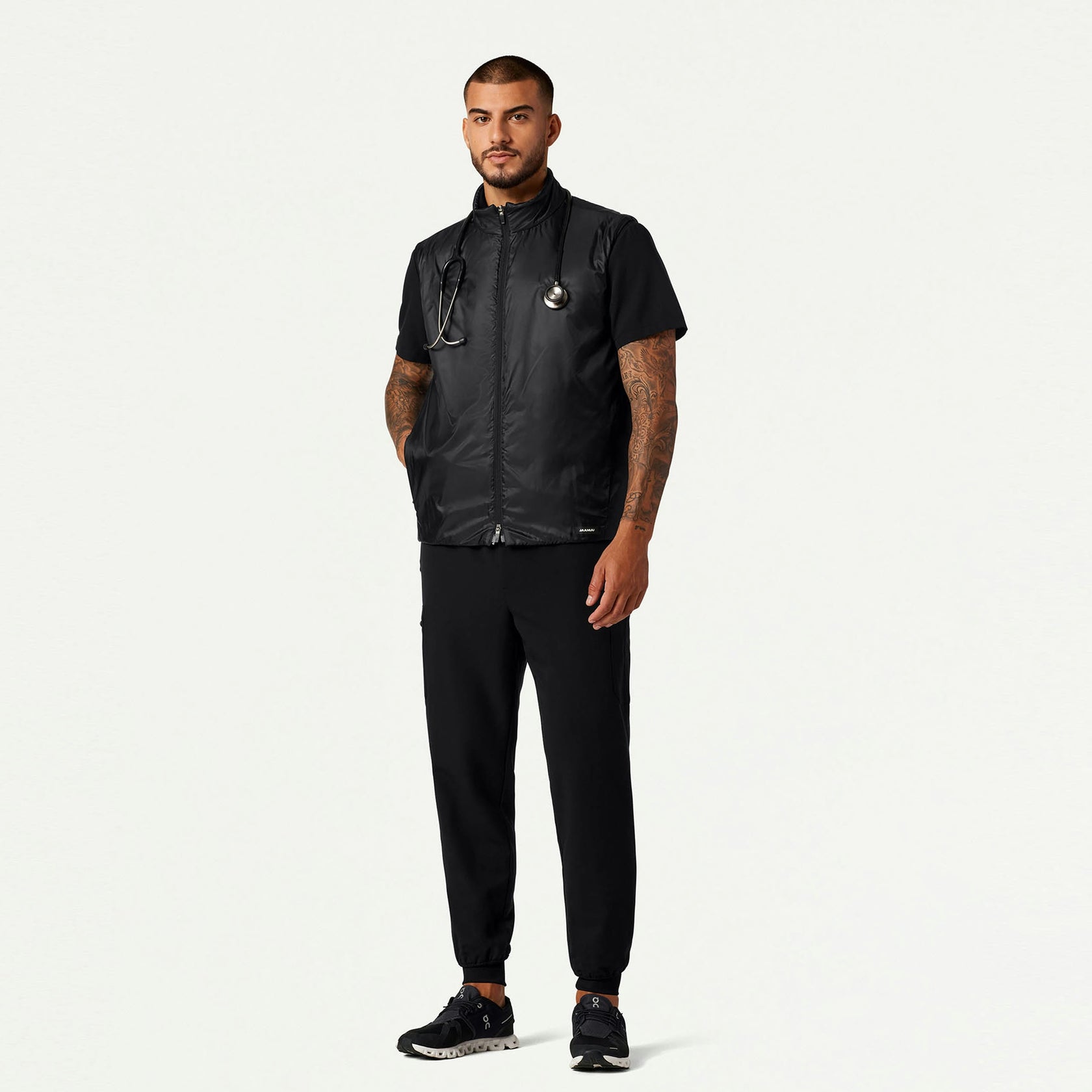 Phantom Insulated Vest - Black - MEN'S JACKETS - Jaanuu