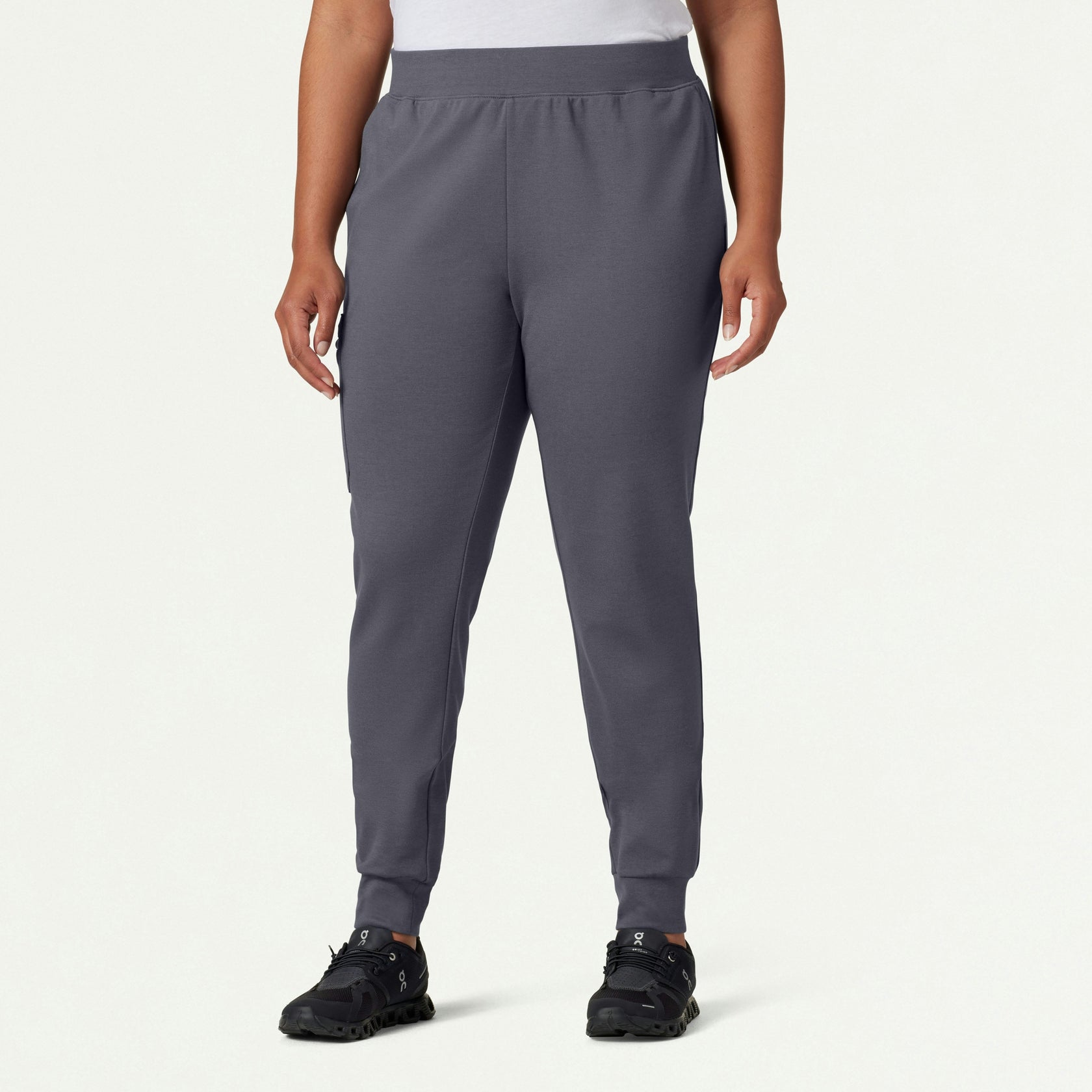 Rubi Slim ULTRAsoft Scrub Jogger - Heather Gray - WOMEN'S PANTS - Jaanuu