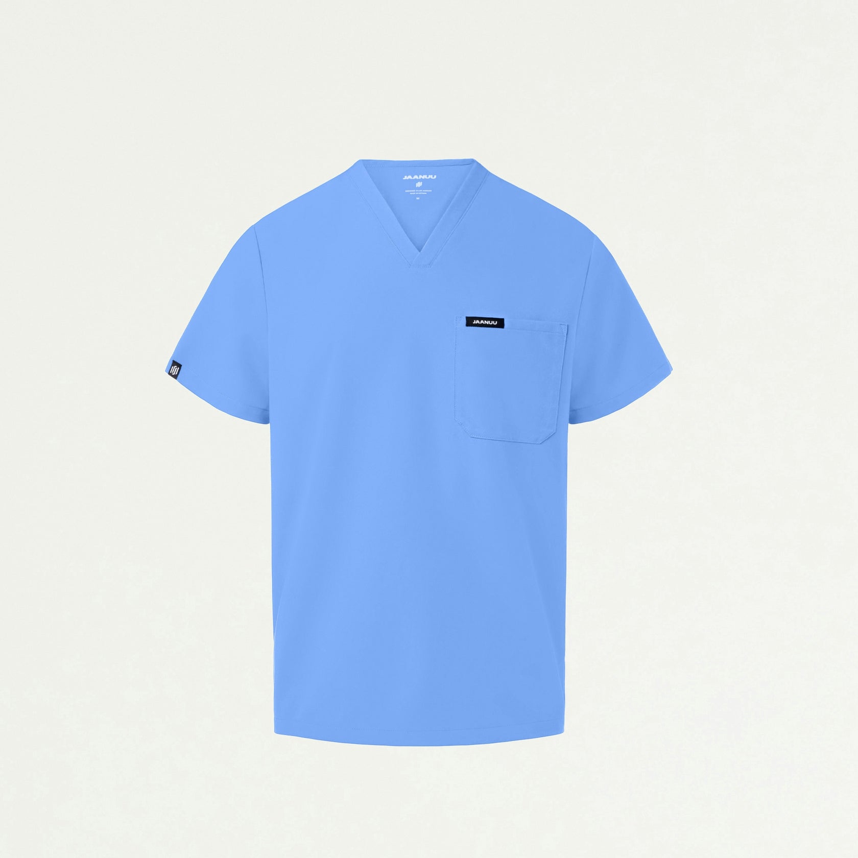 Holmes Everyday 1-Pocket Scrub Top - Ceil Blue - MEN'S TOPS - Jaanuu