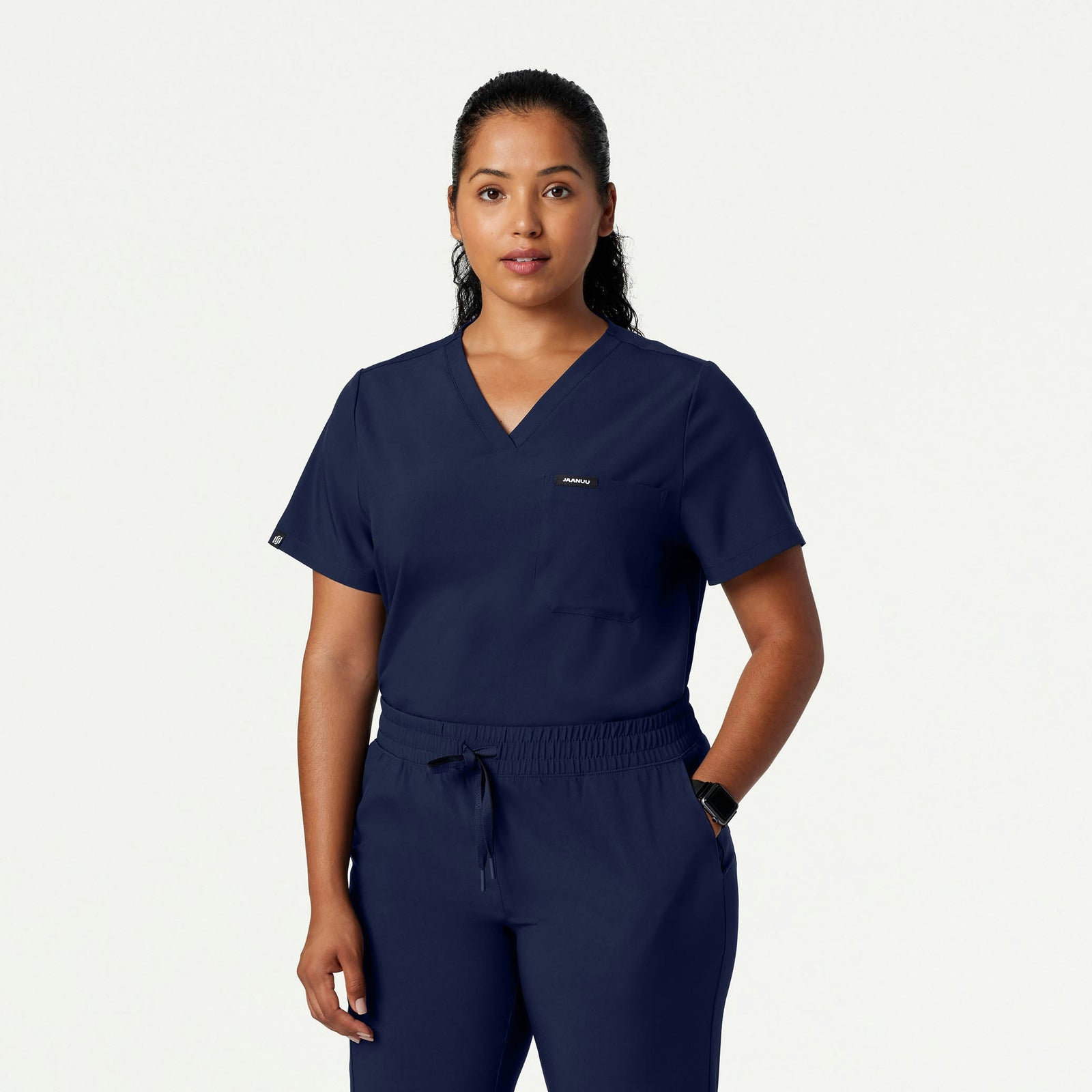 Pret 1-Pocket Classic Scrub Top - Midnight Navy - WOMEN'S TOPS - Jaanuu