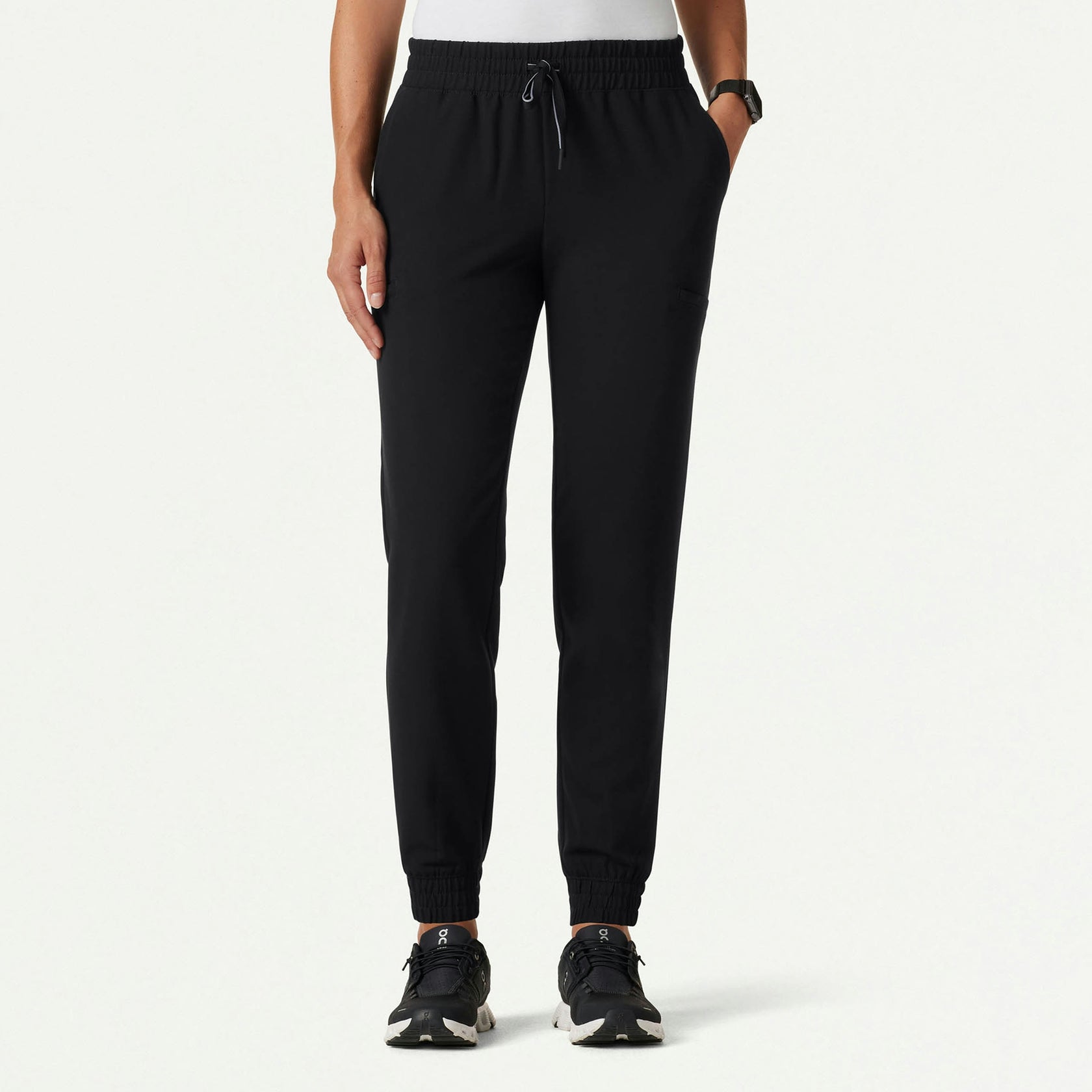 Jace Skinny On-the-Go Scrub Jogger - Black - WOMEN'S PANTS - Jaanuu