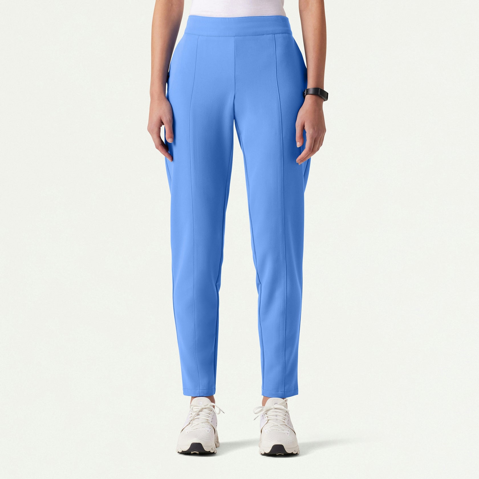 Lio Tapered 5-Pocket Scrub Pant - Ceil Blue - WOMEN'S PANTS - Jaanuu