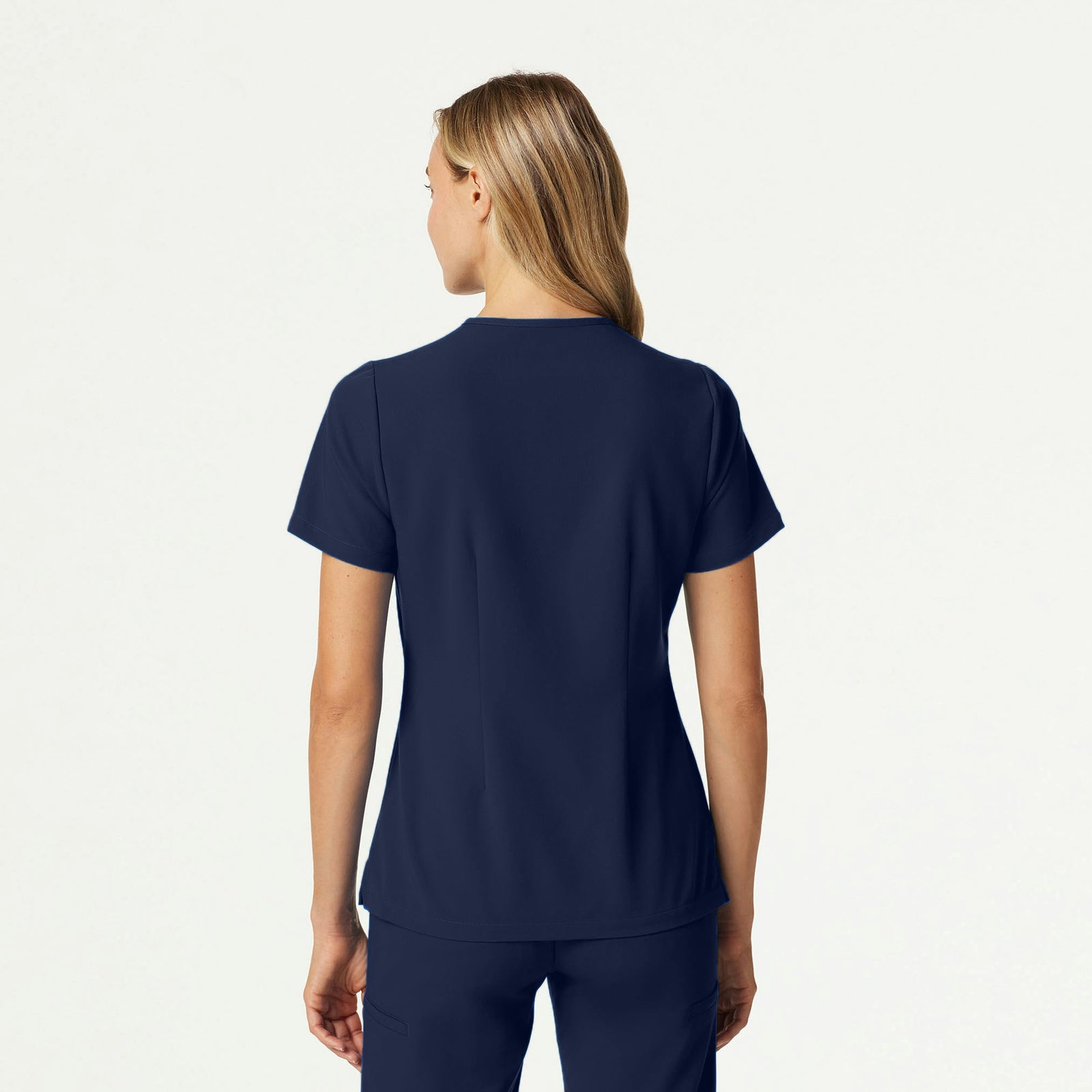 Andra Slim 1-Pocket Scrub Top - Midnight Navy - WOMEN'S TOPS - Jaanuu