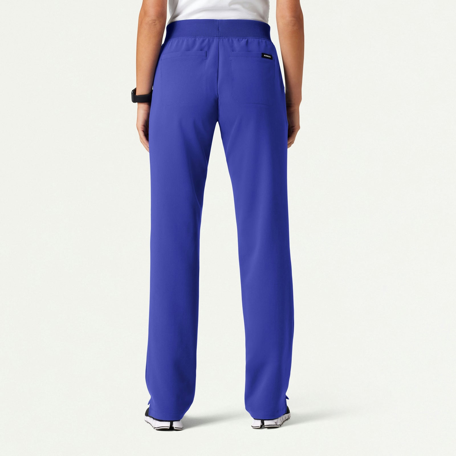 Xenos Essential Knit-Waist Scrub Pant - Moon Blue - WOMEN'S PANTS - Jaanuu