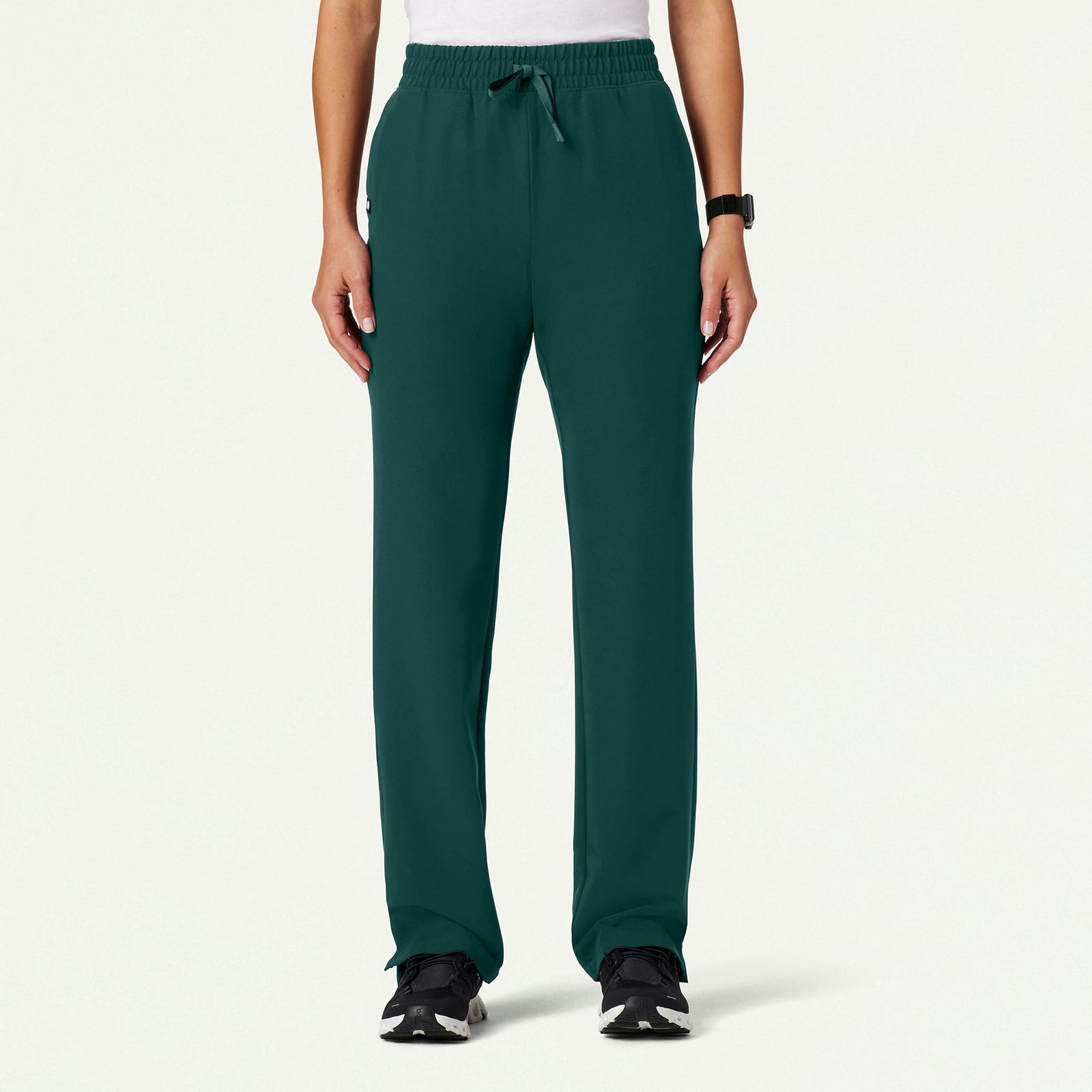 Kerr 365 High Waisted Scrub Pant - Midnight Green - WOMEN'S PANTS - Jaanuu