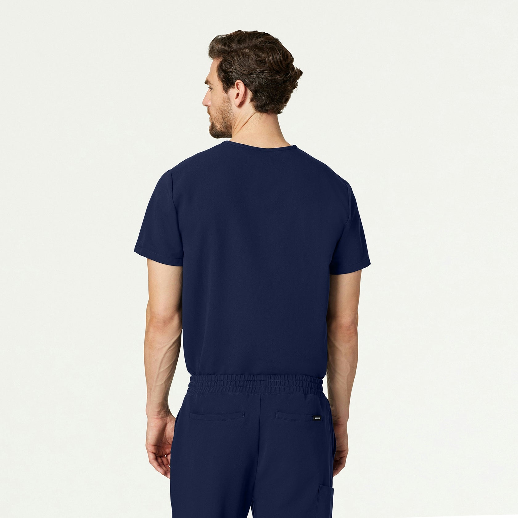 Holmes Everyday 1-Pocket Scrub Top - Midnight Navy - MEN'S TOPS - Jaanuu