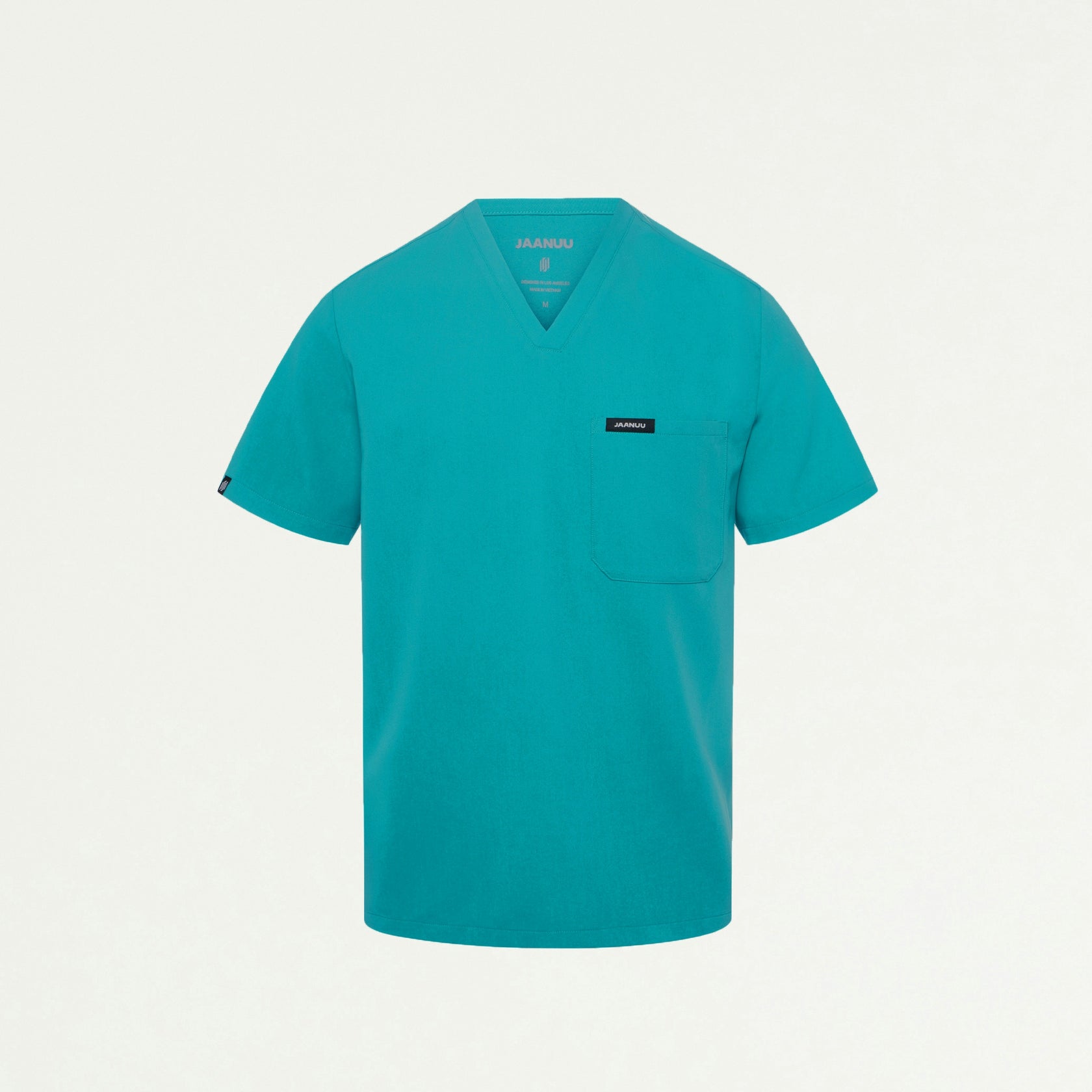 Holmes Everyday 1-Pocket Scrub Top - Aqua - MEN'S TOPS - Jaanuu