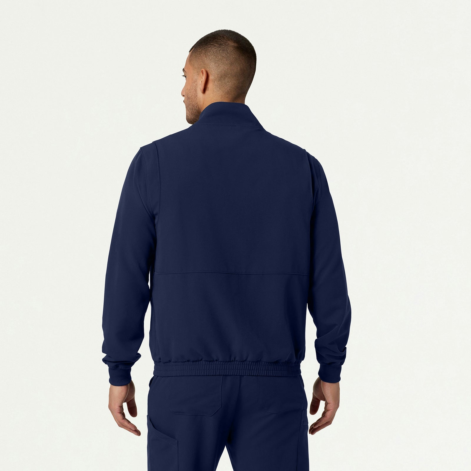 Wolfe Everyday 6-Pocket Scrub Jacket - Midnight Navy - MEN'S JACKETS - Jaanuu