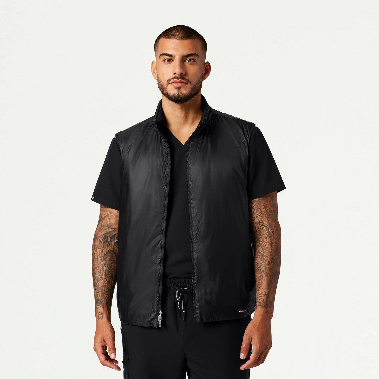 Phantom Insulated Vest - Black - MEN'S JACKETS - Jaanuu