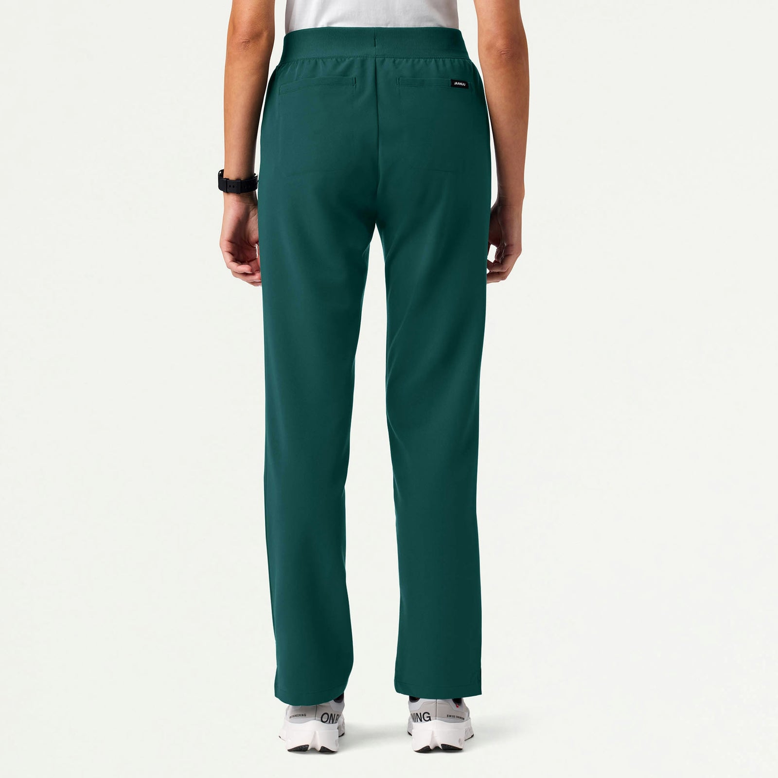 Xenos Essential Knit-Waist Scrub Pant - Midnight Green - WOMEN'S PANTS - Jaanuu