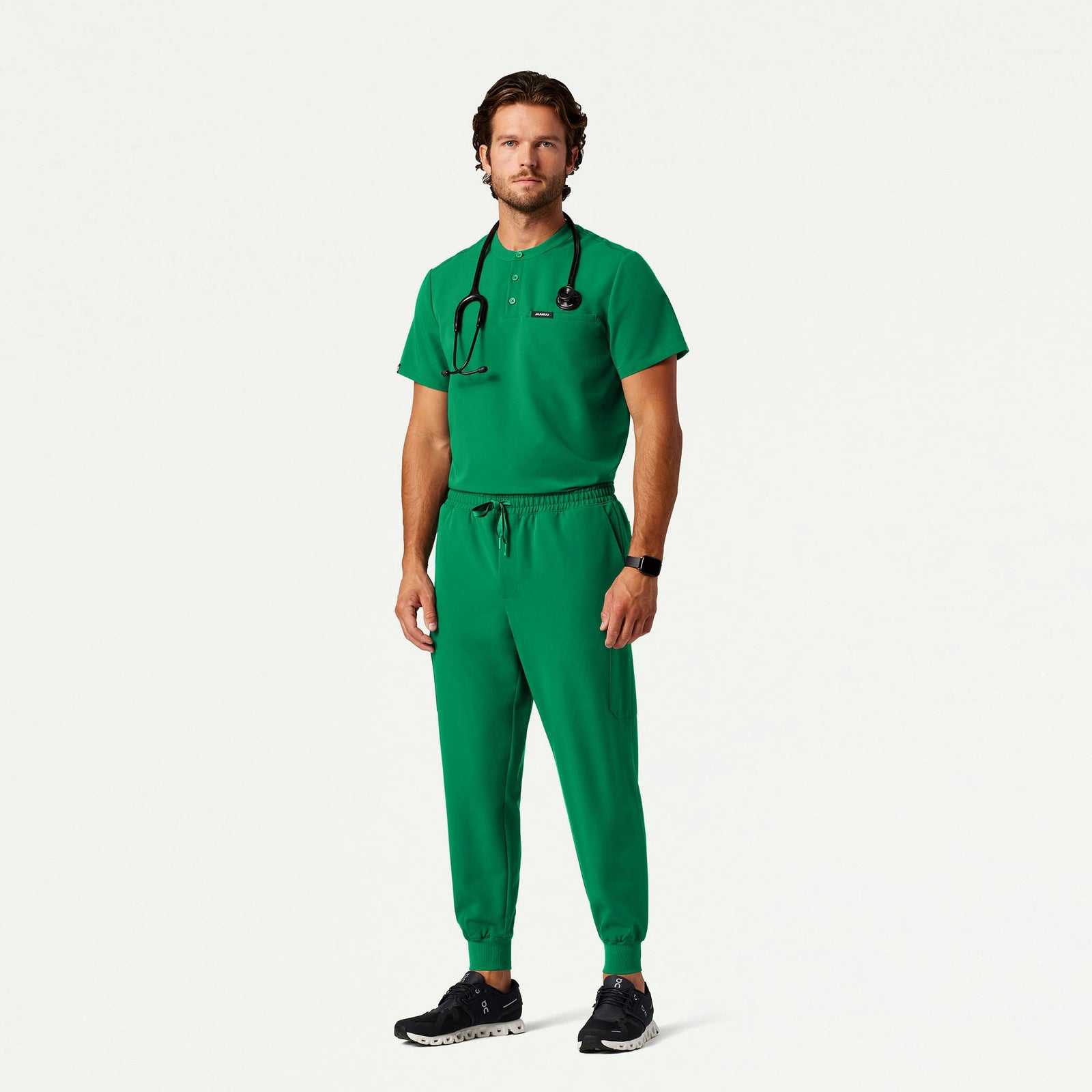 Osmo 8-Pocket Scrub Jogger - Emerald Green - MEN'S PANTS - Jaanuu