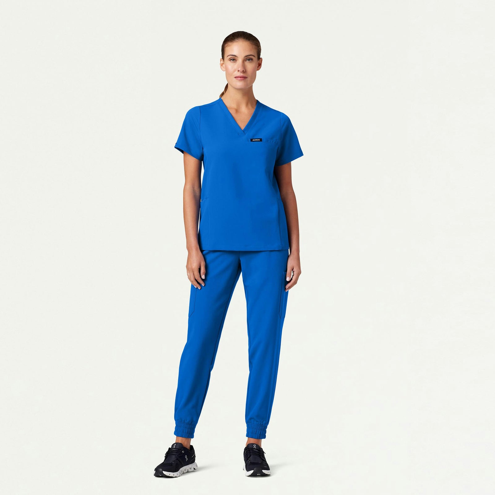 Magna 3-Pocket Scrub Top - Royal Blue - WOMEN'S TOPS - Jaanuu