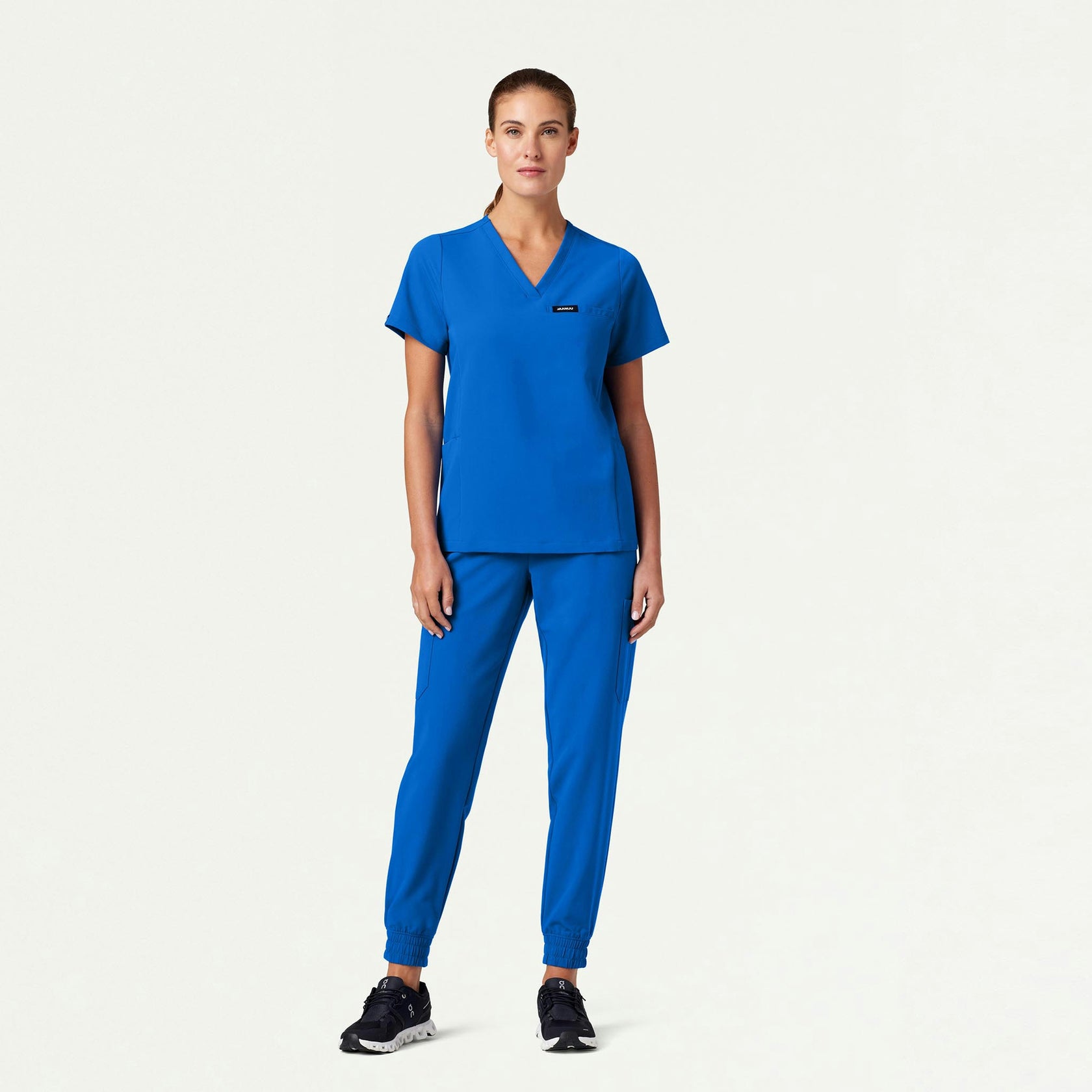 Magna 3-Pocket Scrub Top - Royal Blue - WOMEN'S TOPS - Jaanuu