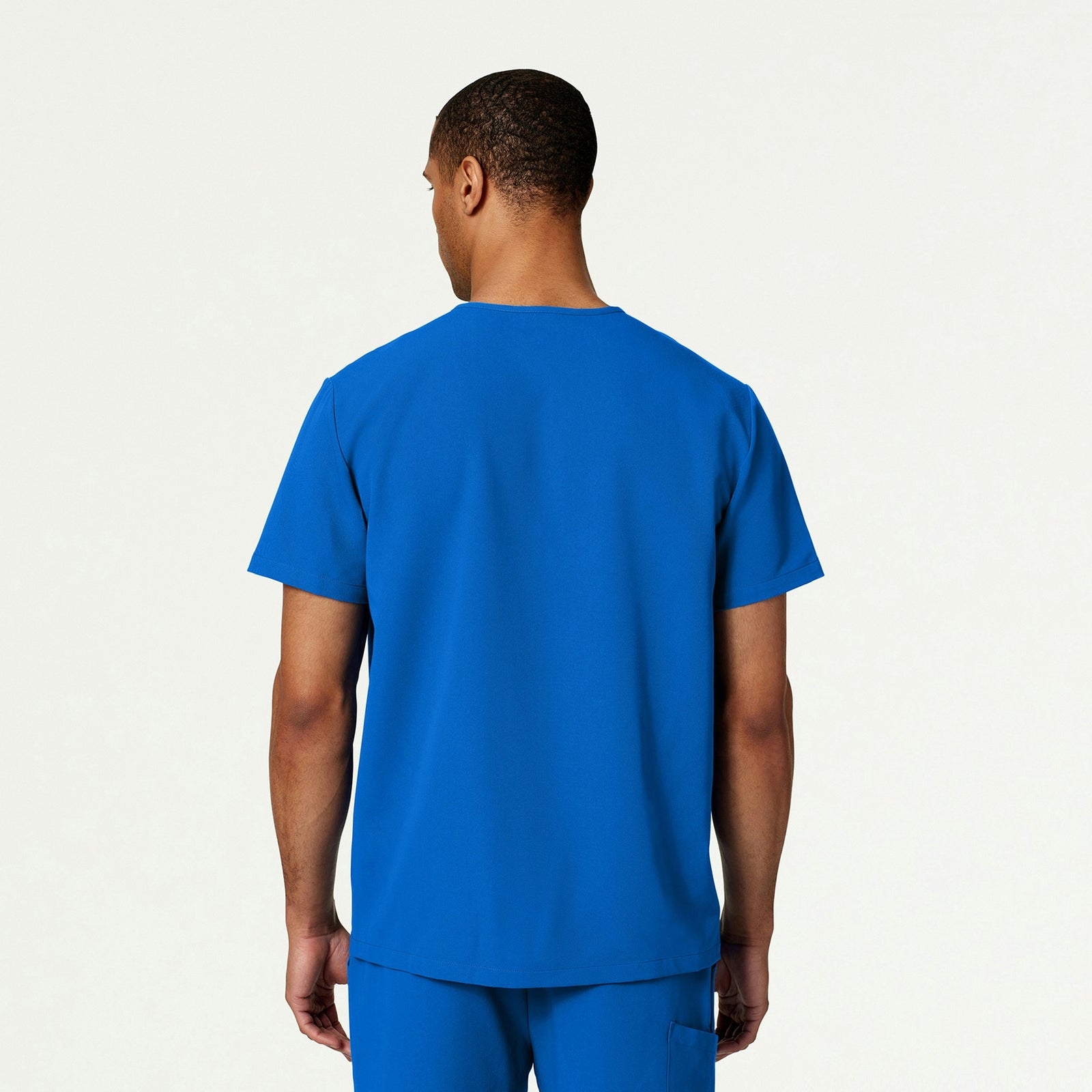 Holmes Everyday 1-Pocket Scrub Top - Royal Blue - MEN'S TOPS - Jaanuu