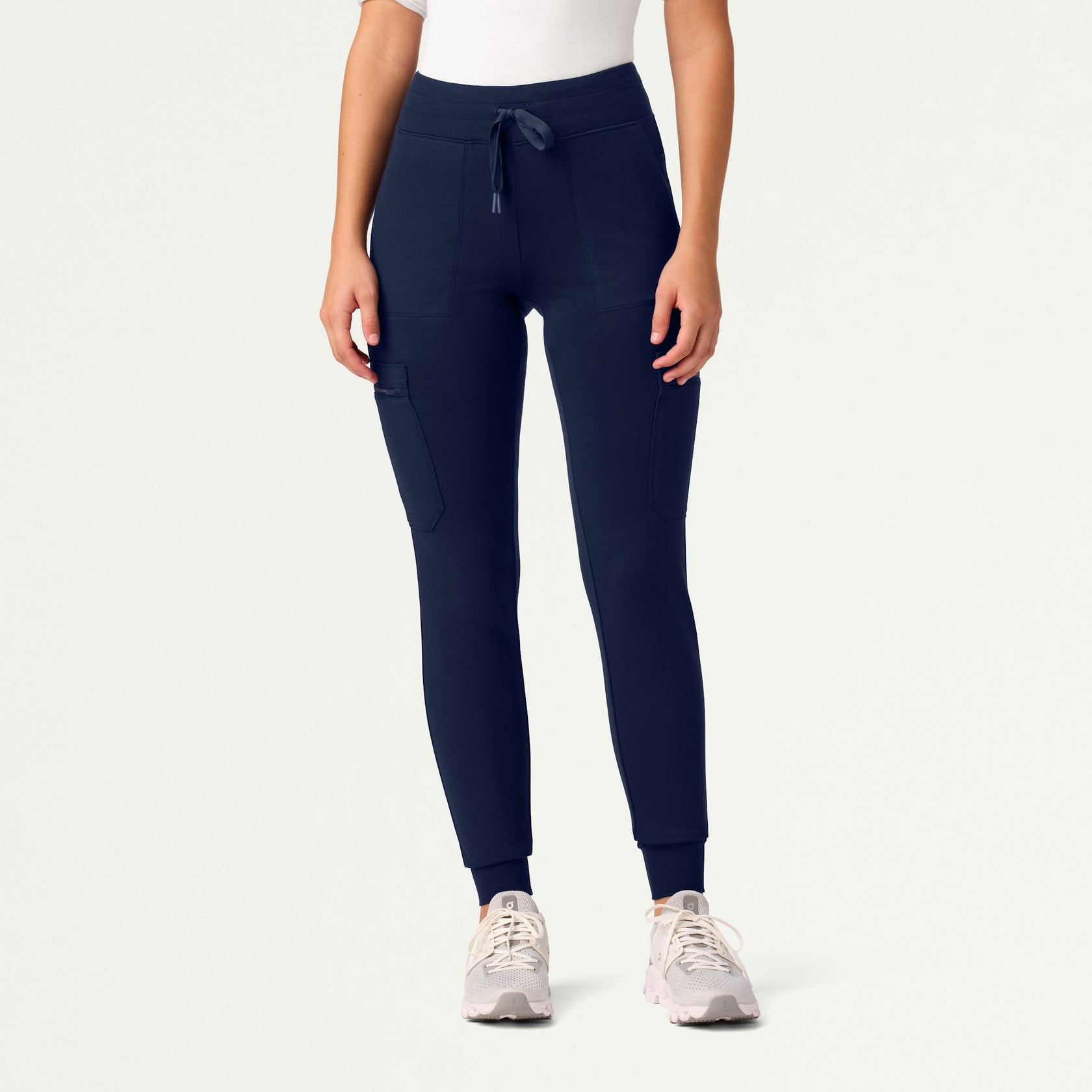 Abi 10-Pocket Skinny ULTRAsoft Scrub Jogger - Midnight Navy - WOMEN'S PANTS - Jaanuu