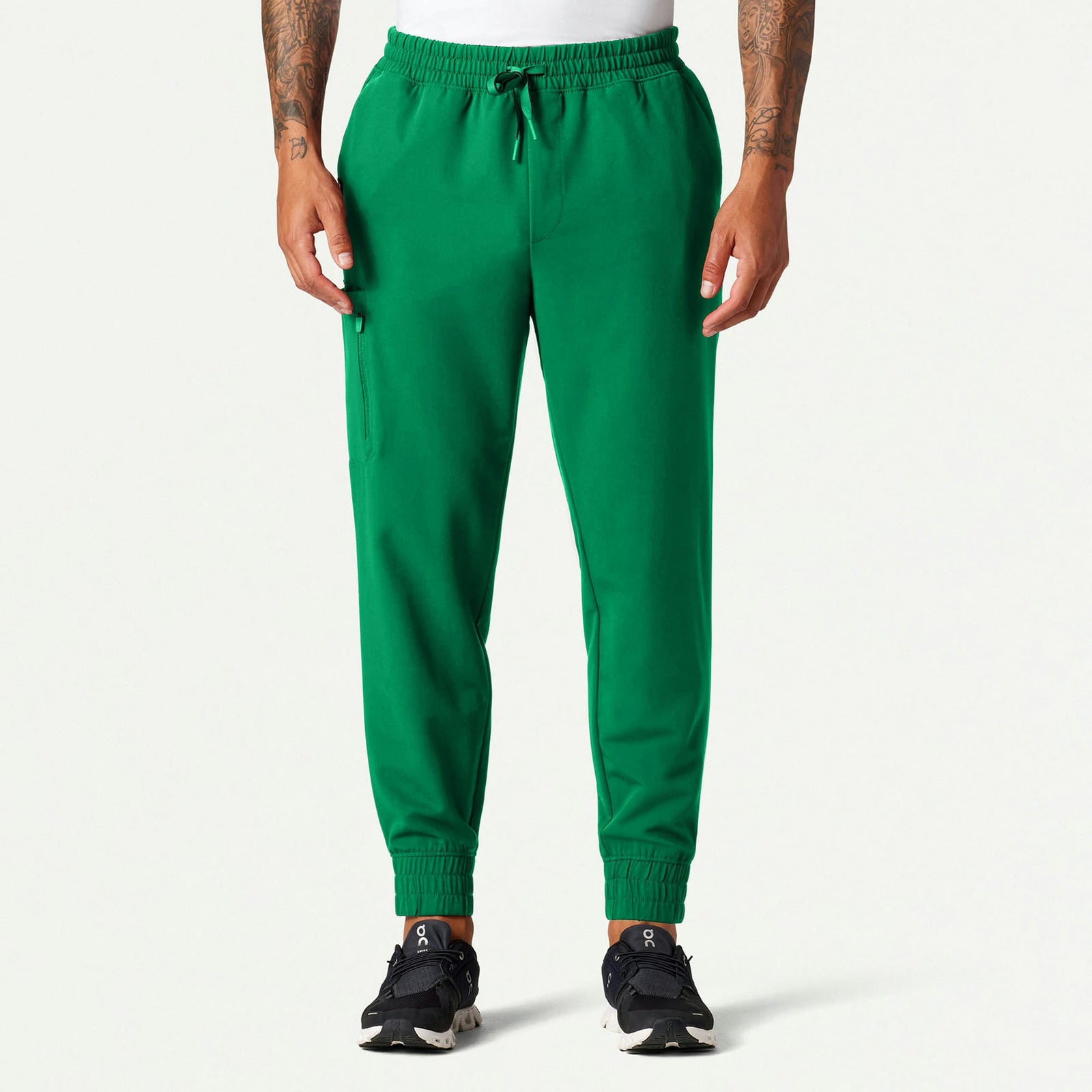 Cobot 8-Pocket Scrub Jogger - Emerald Green - MEN'S PANTS - Jaanuu