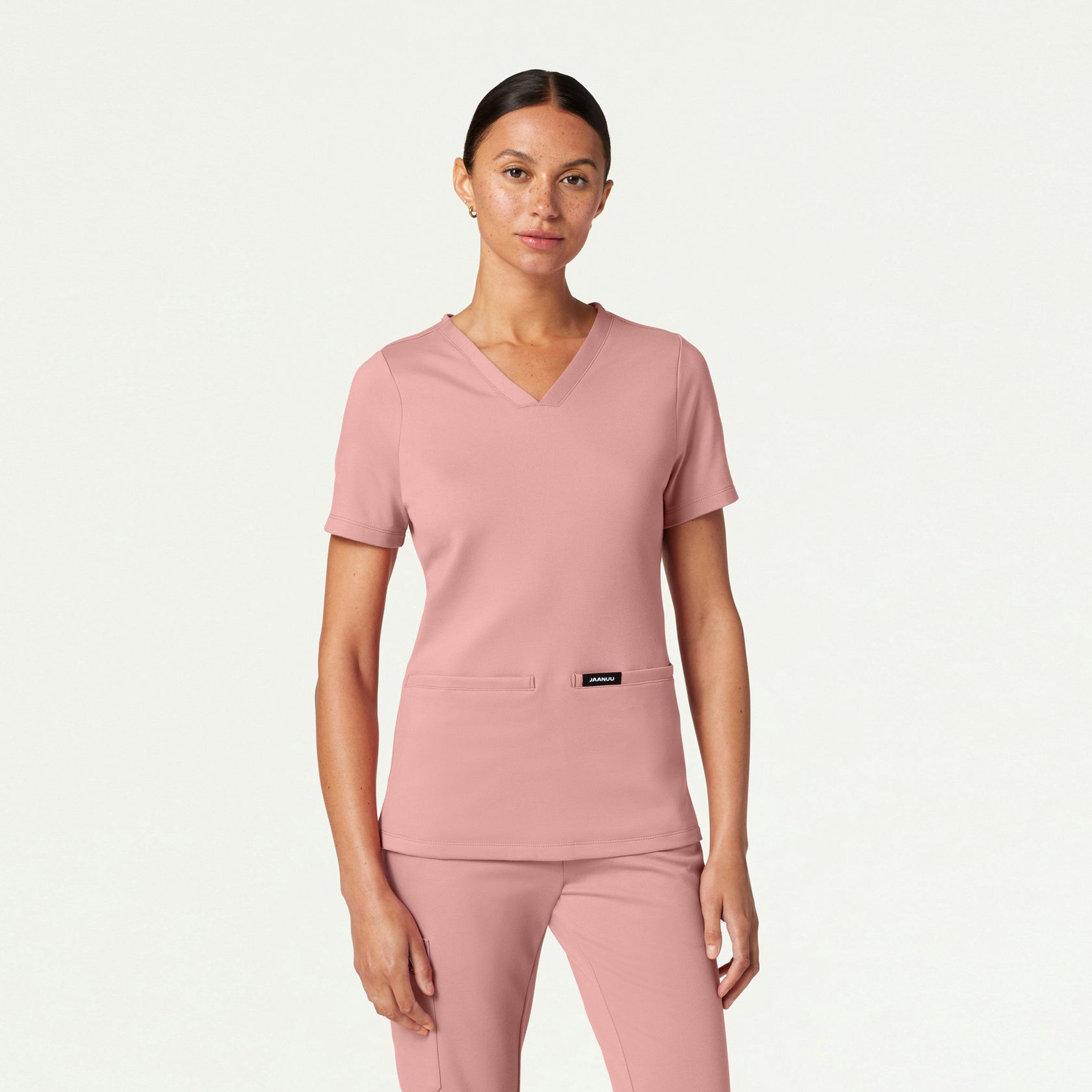 Cesi Slim ULTRAsoft Scrub Top - Mauve - WOMEN'S TOPS - Jaanuu