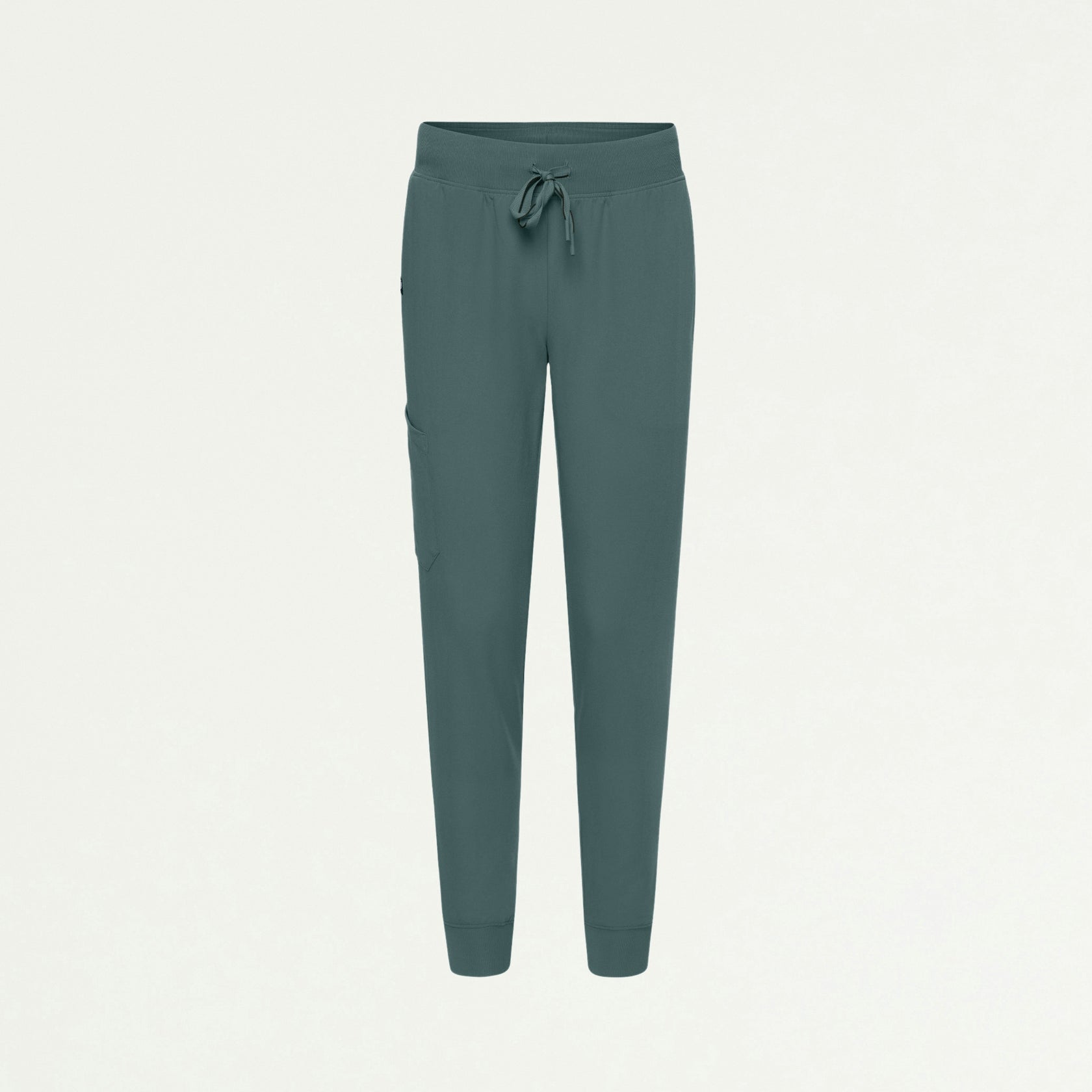 Silex Slim Knit-Waist Scrub Jogger - Alpine Green - WOMEN'S PANTS - Jaanuu