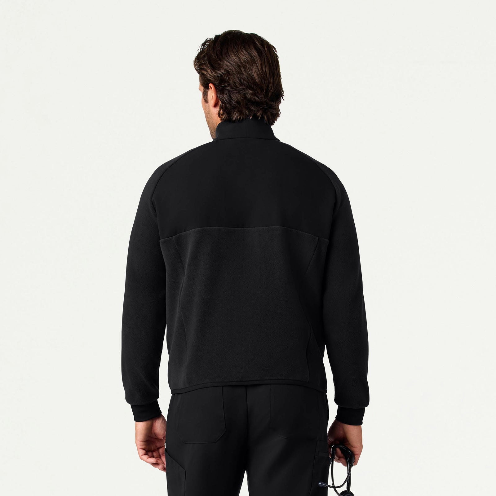 Cloud Hybrid Fleece Jacket - Black - MEN'S JACKETS - Jaanuu