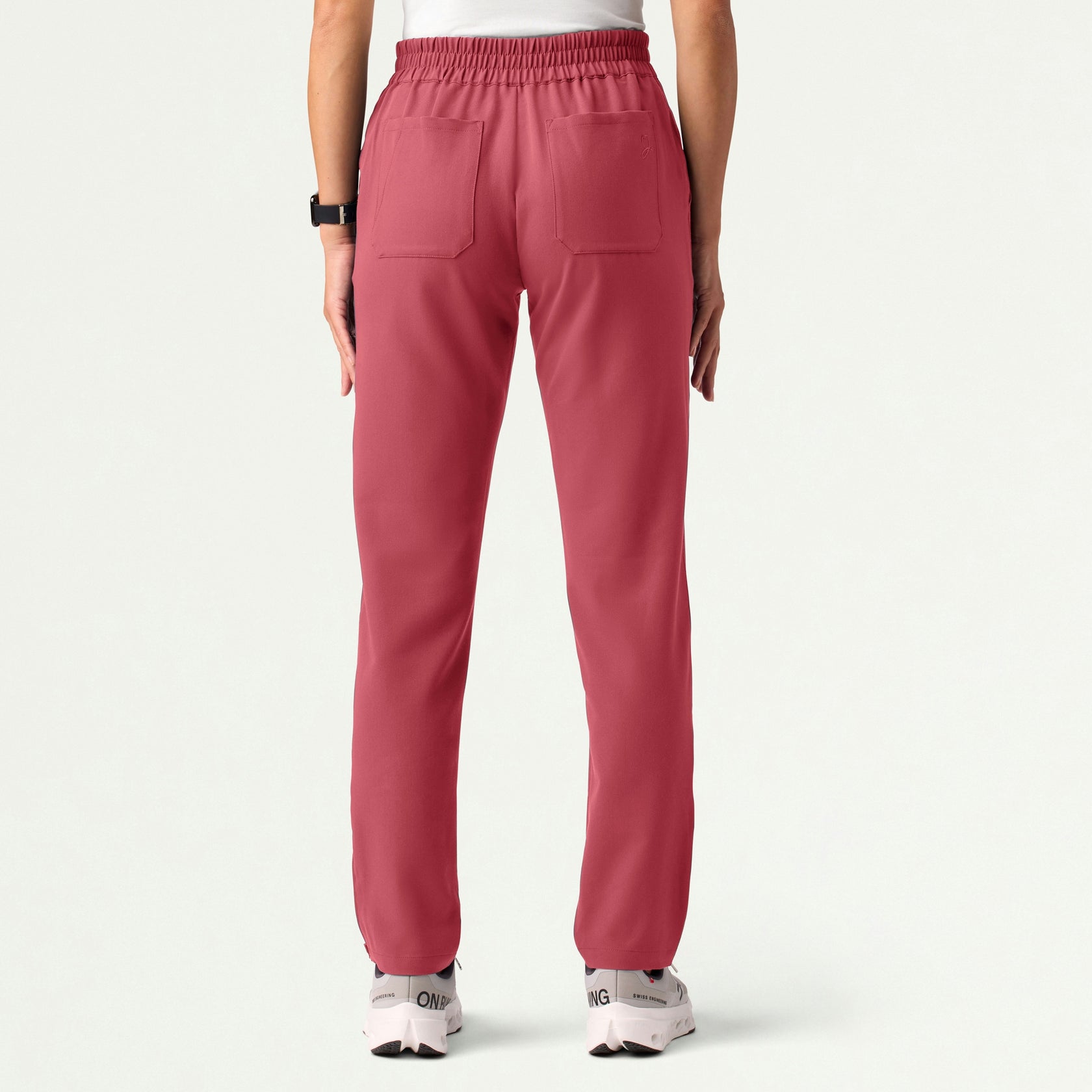 Skyler Slim Zip-Fly Scrub Pant - Mulberry - WOMEN'S PANTS - Jaanuu