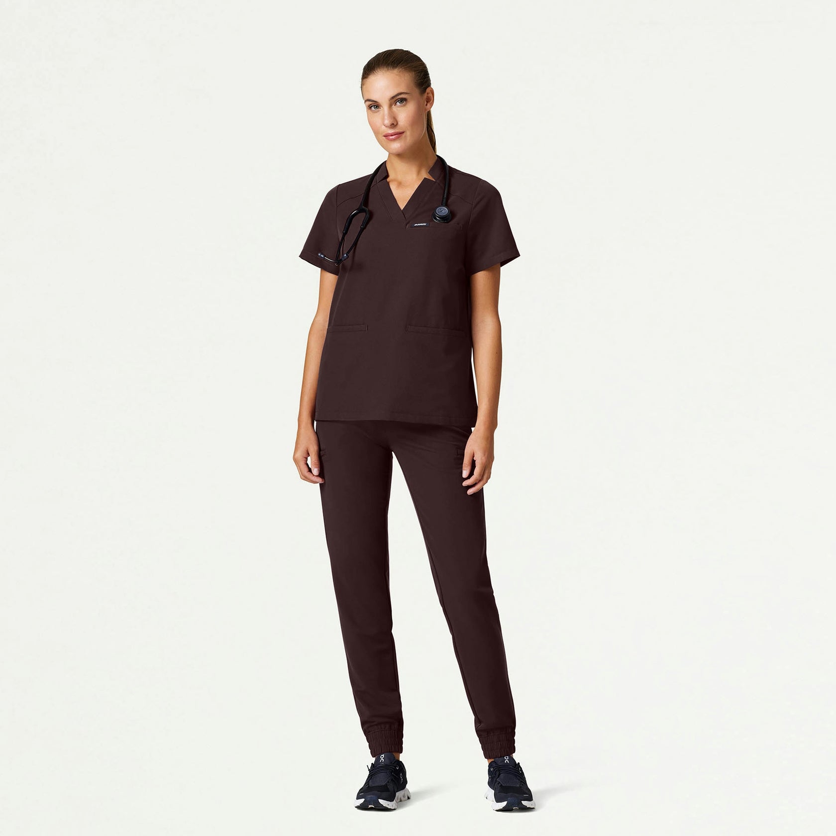 Neo Everyday Cargo Scrub Jogger - Espresso - WOMEN'S PANTS - Jaanuu