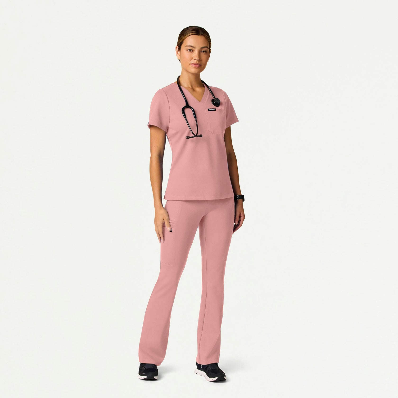 Sona Slim ULTRAsoft Scrub Top - Mauve - WOMEN'S TOPS - Jaanuu