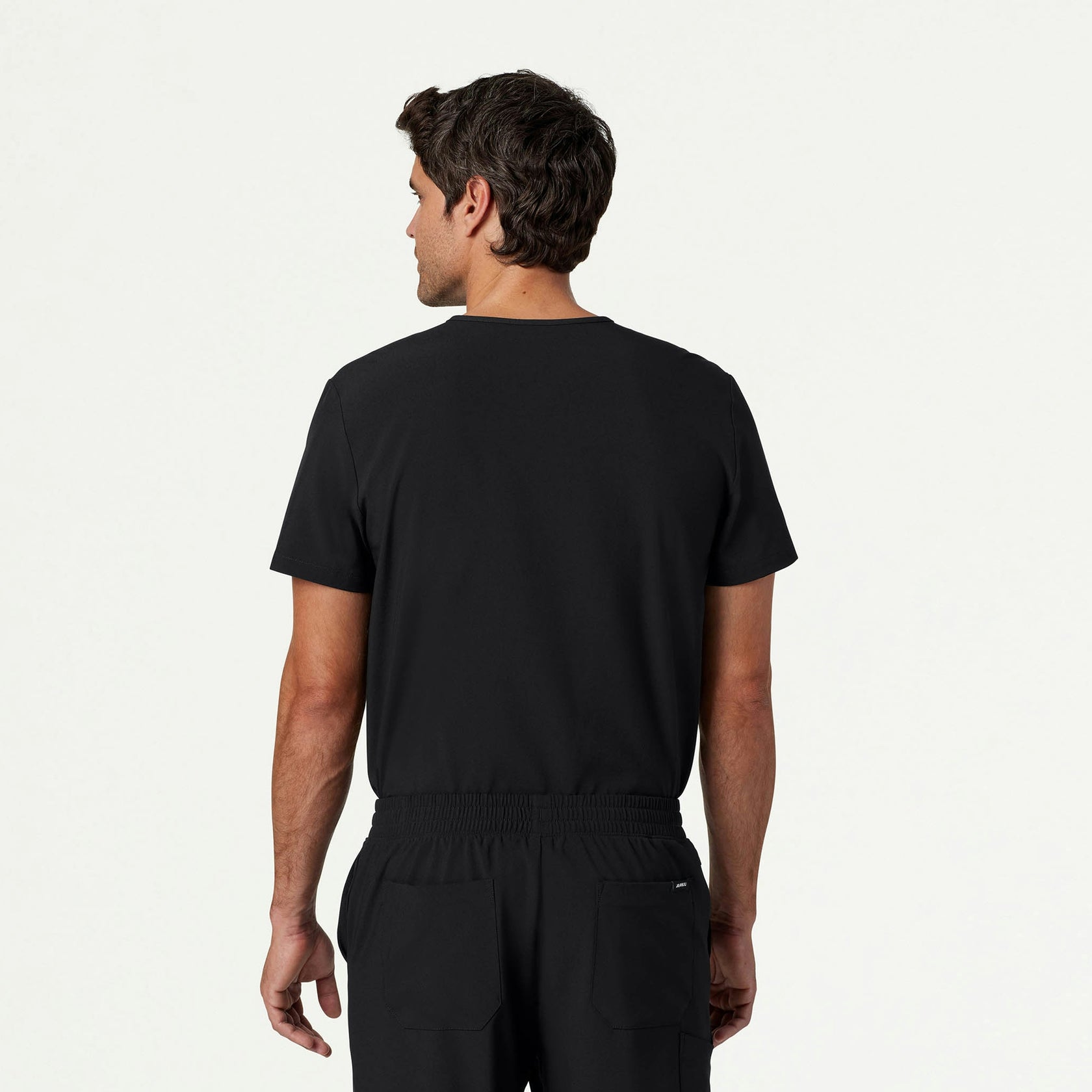 Holmes ULTRAlite™ 1-Pocket Scrub Top - Black - MEN'S TOPS - Jaanuu