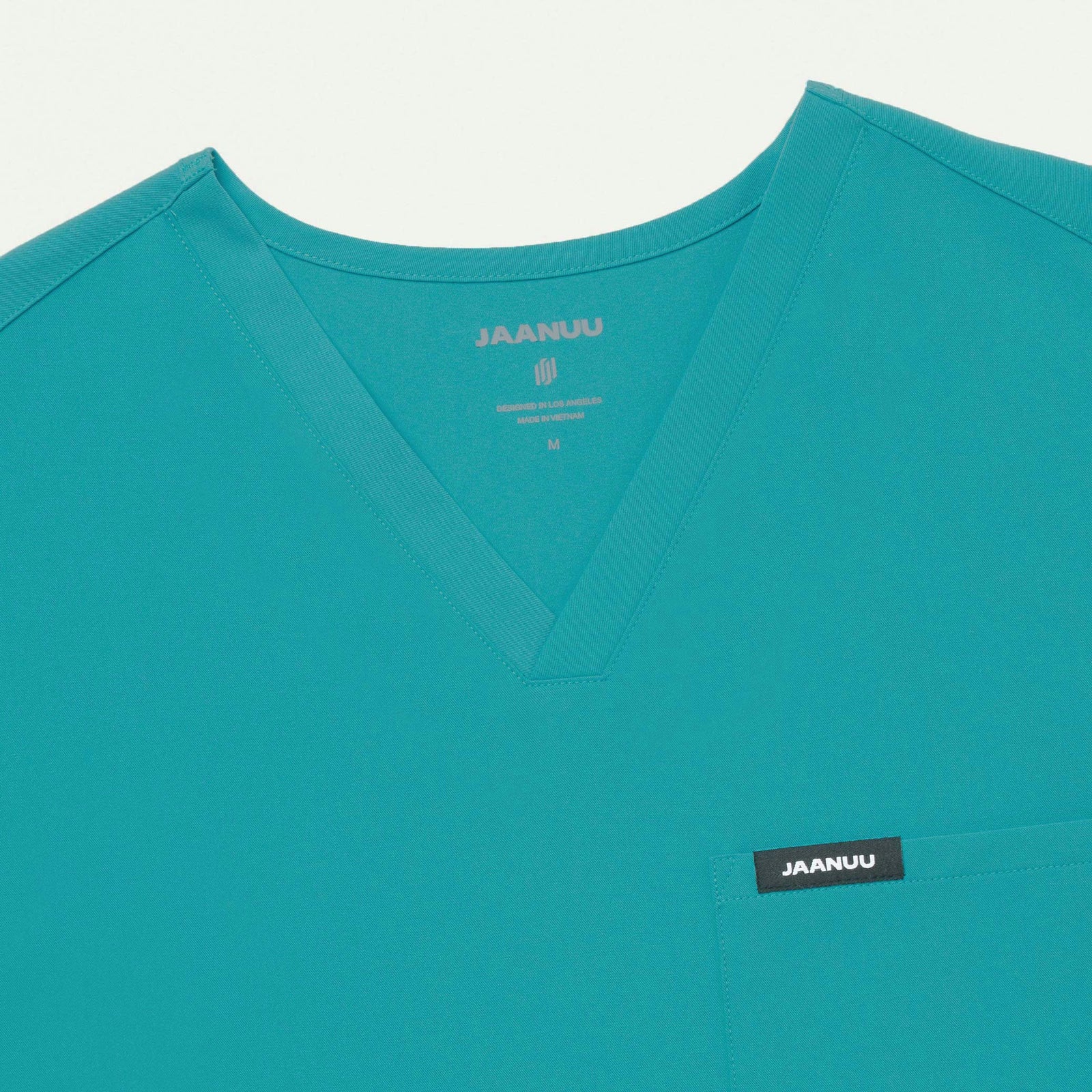 Holmes Everyday 1-Pocket Scrub Top - Aqua - MEN'S TOPS - Jaanuu