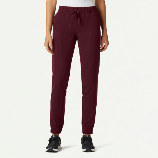 Jace Skinny On-the-Go Scrub Jogger - Burgundy - WOMEN'S PANTS - Jaanuu