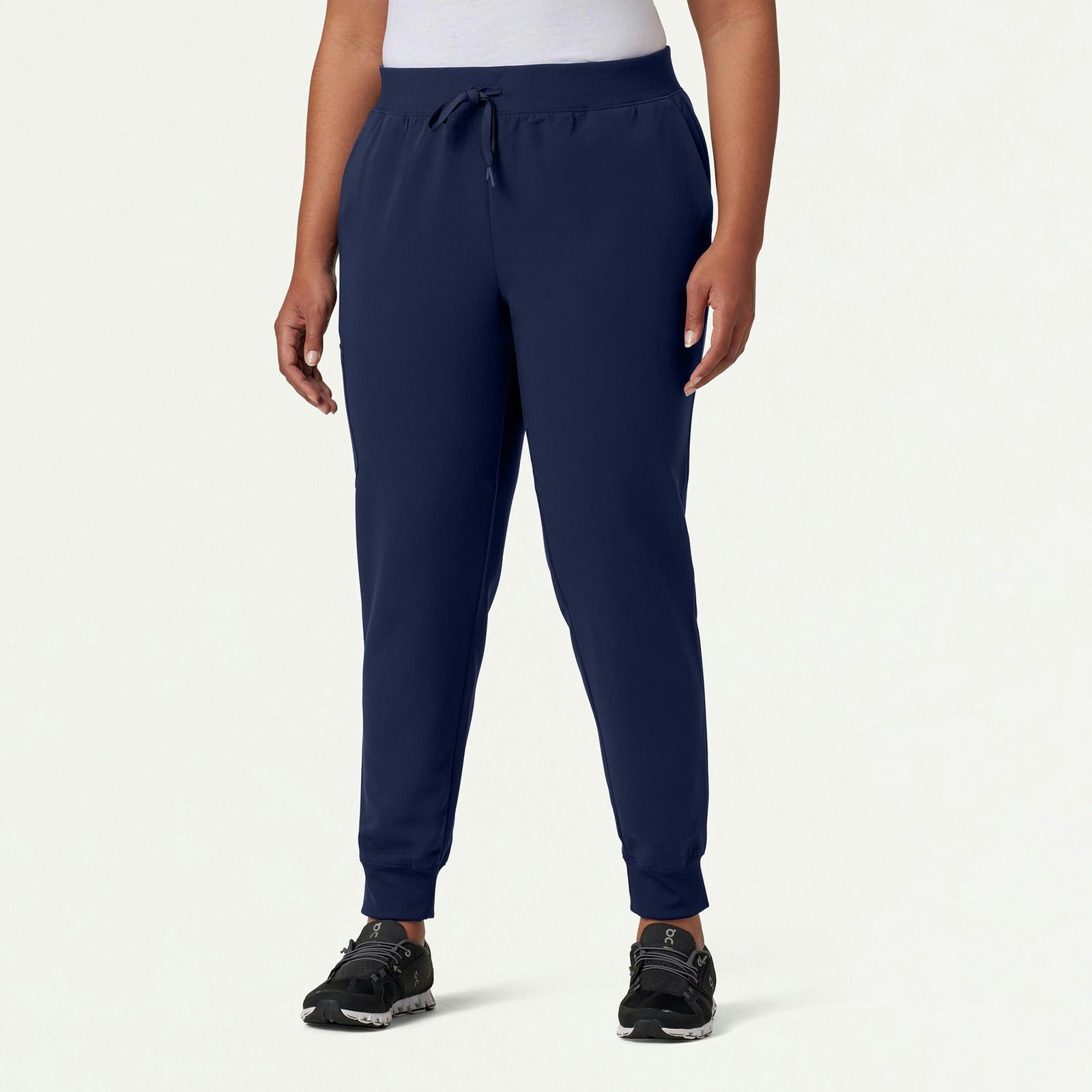 Silex Slim Knit-Waist Scrub Jogger - Midnight Navy - WOMEN'S PANTS - Jaanuu