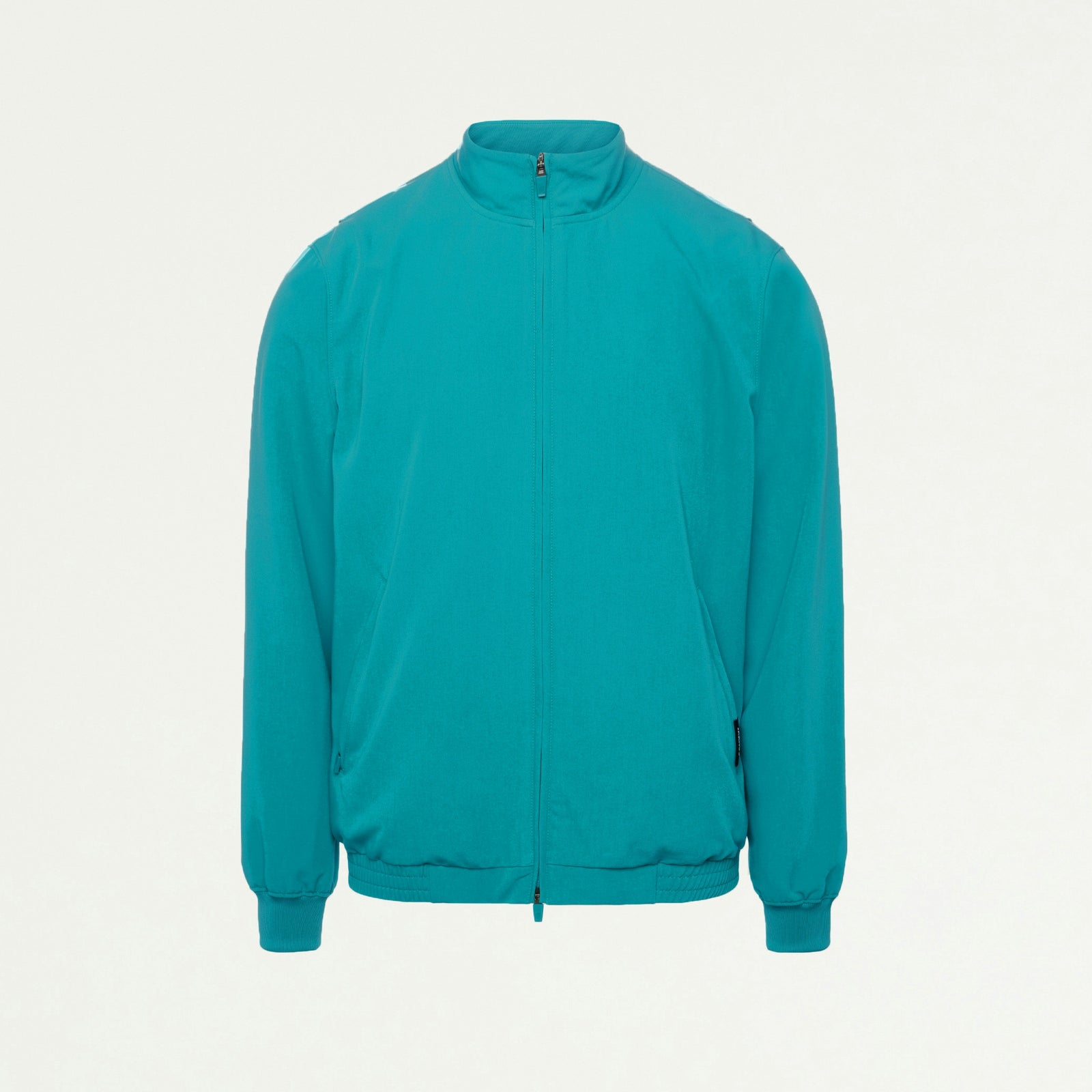 Wolfe Everyday 6-Pocket Scrub Jacket - Aqua - MEN'S JACKETS - Jaanuu