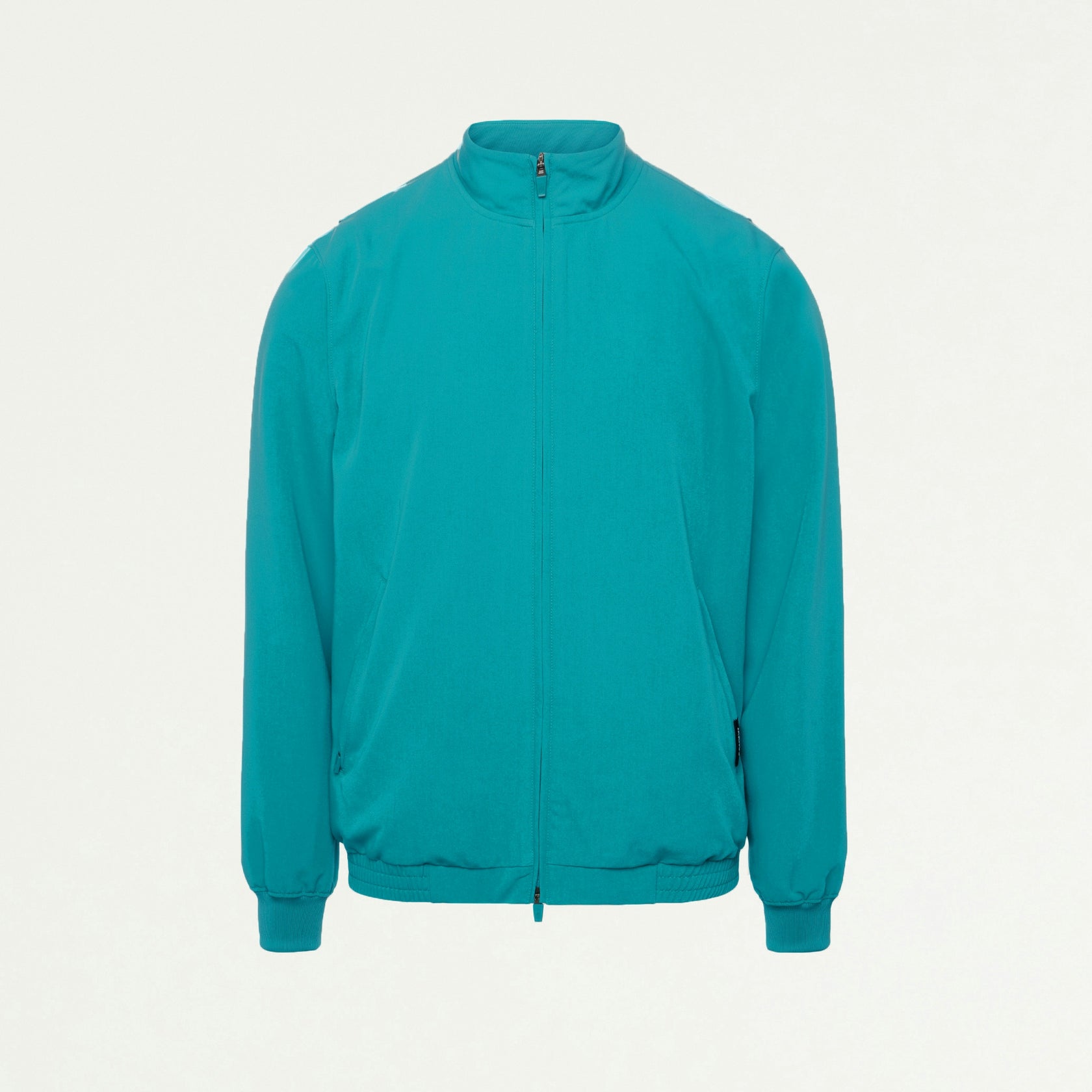 Wolfe Everyday 6-Pocket Scrub Jacket - Aqua - MEN'S JACKETS - Jaanuu