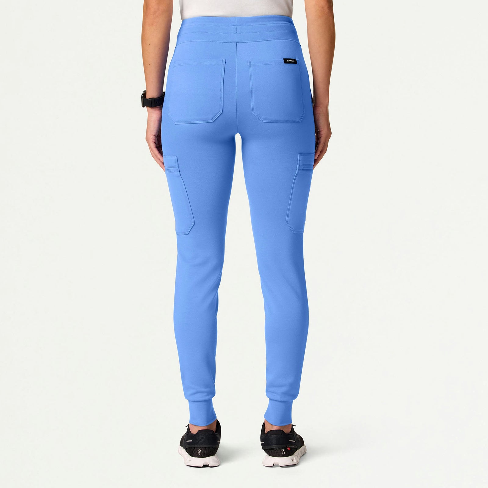 Kait 10-Pocket Skinny ULTRAsoft Scrub Jogger - Ceil Blue - WOMEN'S PANTS - Jaanuu