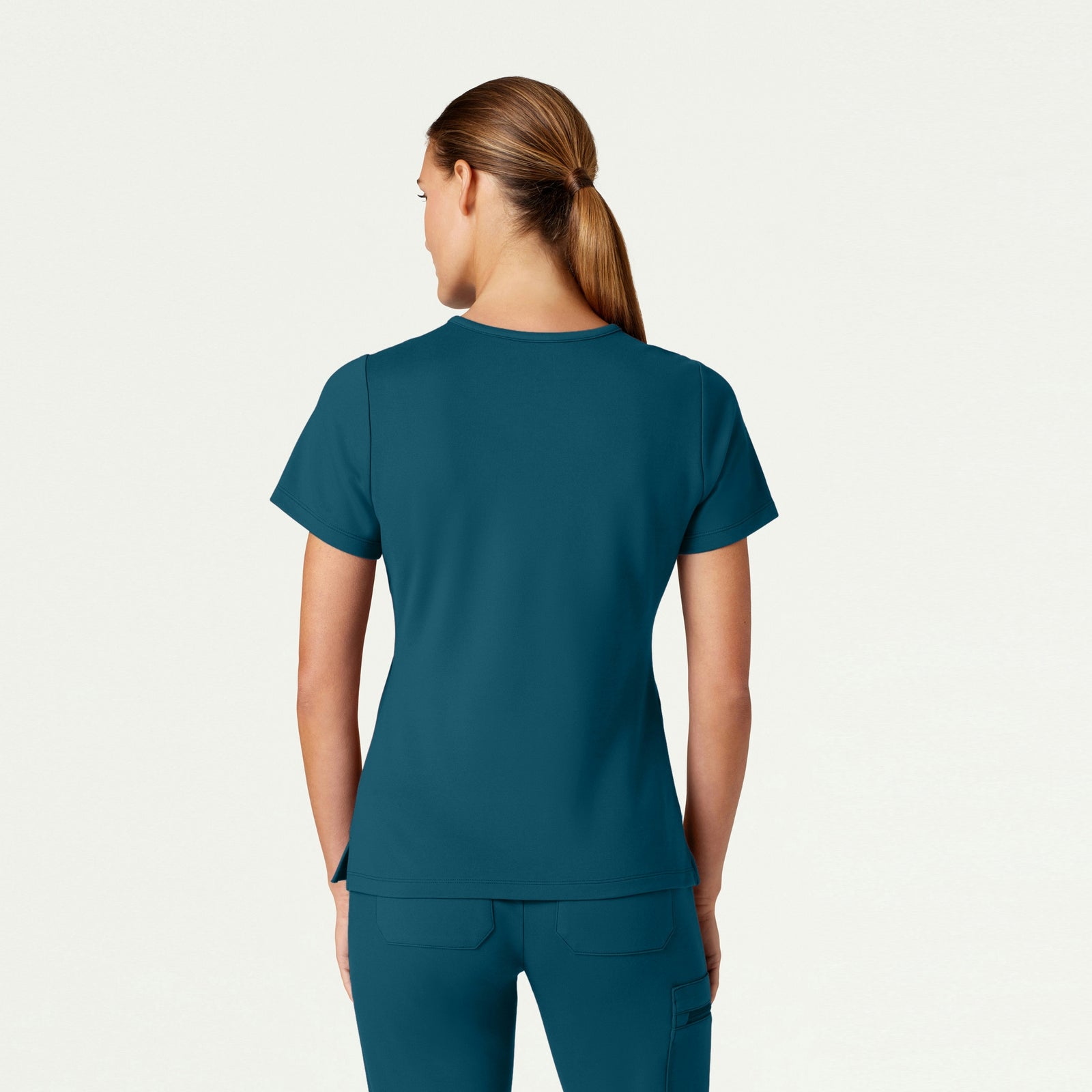 Cesi Slim ULTRAsoft Scrub Top - Caribbean Blue - WOMEN'S TOPS - Jaanuu