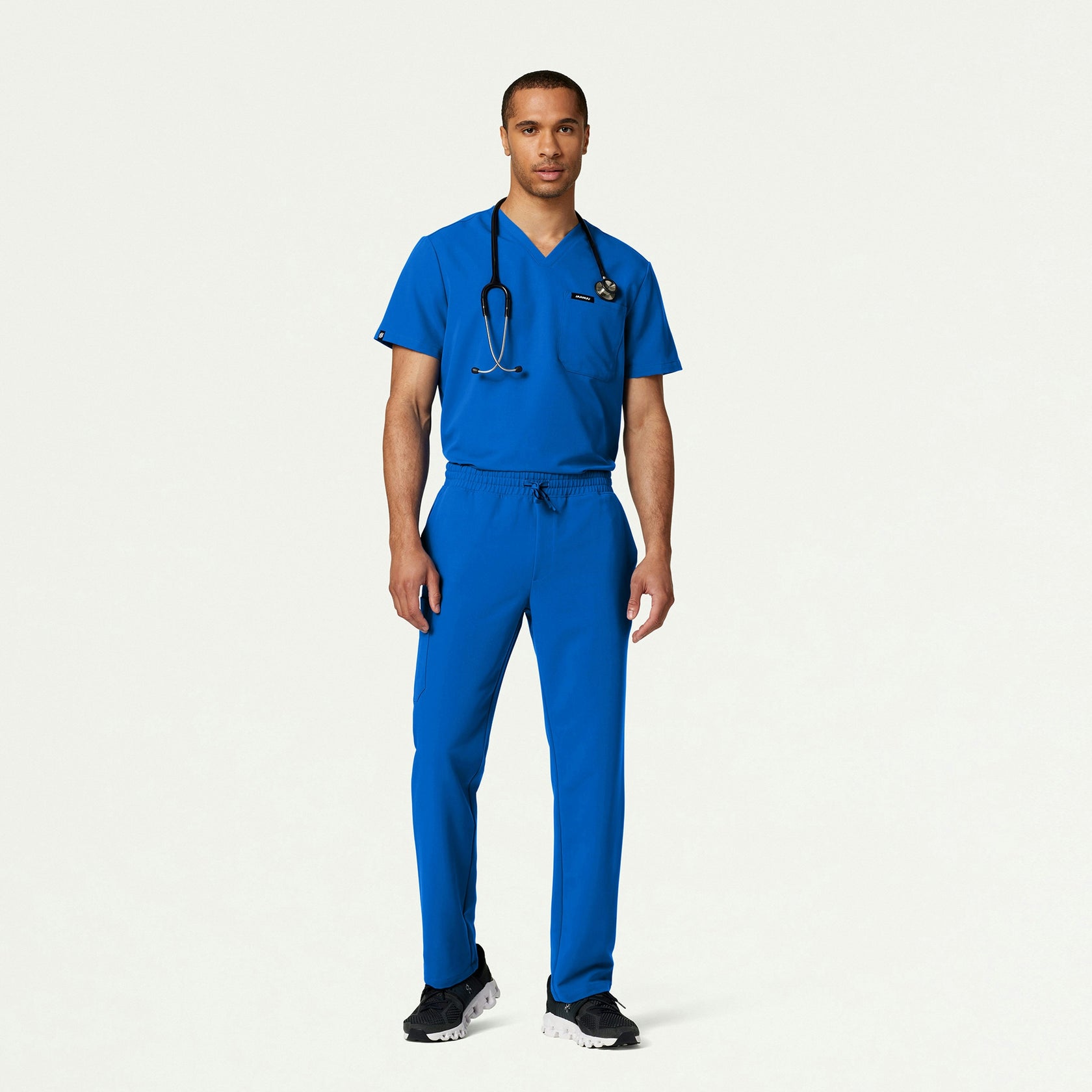 Rhodes Everyday Straight-Leg Scrub Pant - Royal Blue - MEN'S PANTS - Jaanuu